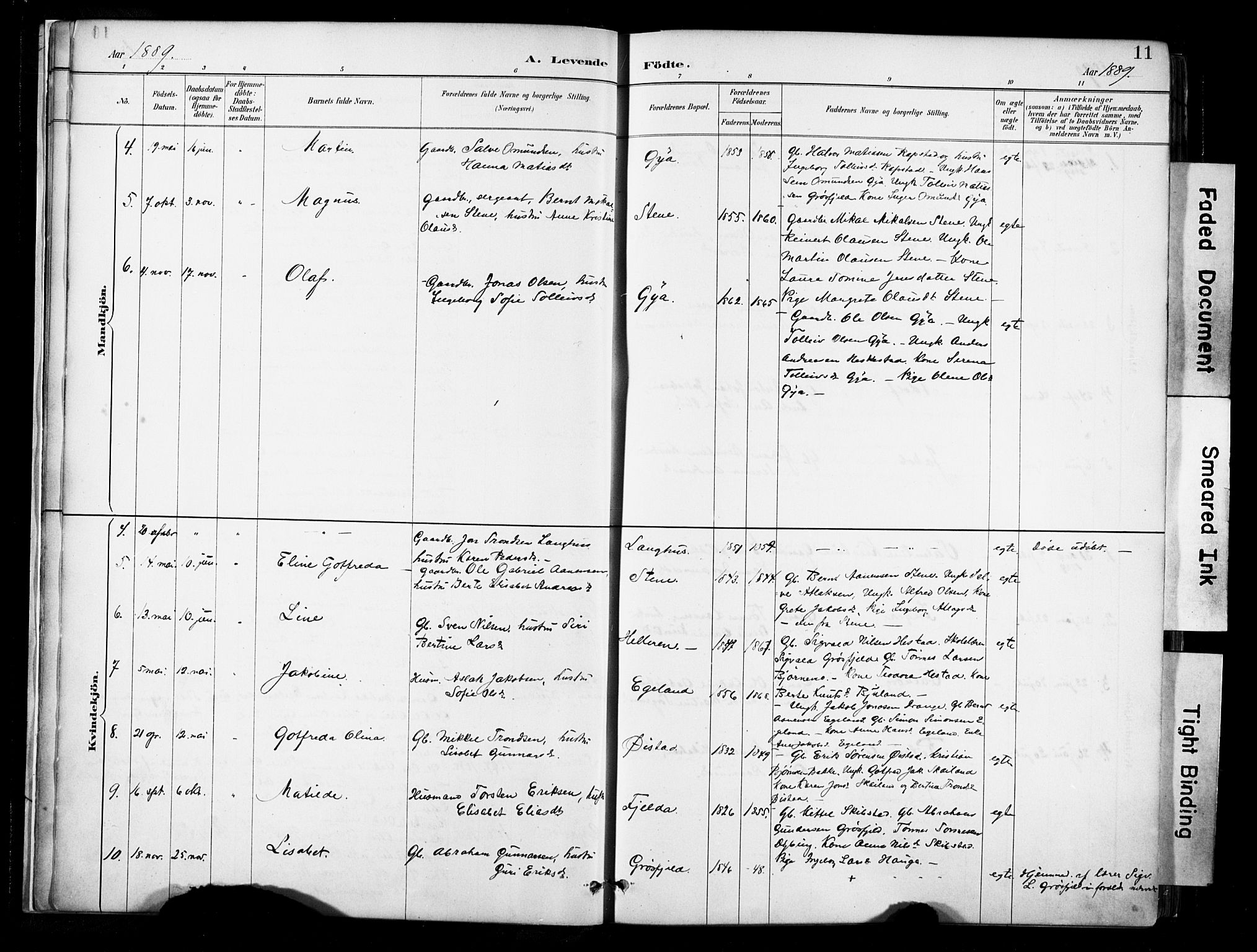 Lund sokneprestkontor, AV/SAST-A-101809/S06/L0012: Parish register (official) no. A 11, 1887-1921, p. 11