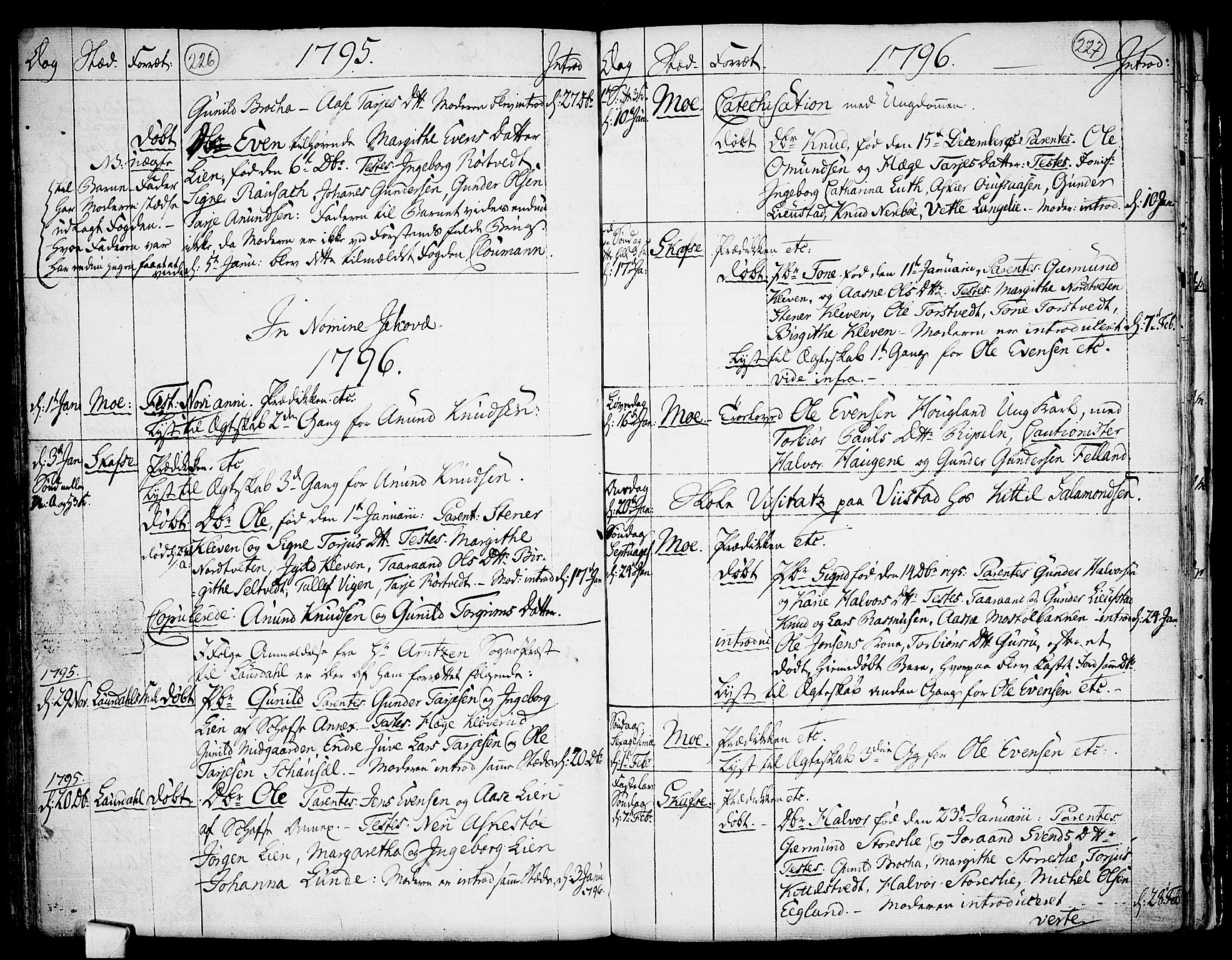 Mo kirkebøker, AV/SAKO-A-286/F/Fa/L0002: Parish register (official) no. I 2, 1766-1799, p. 226-227
