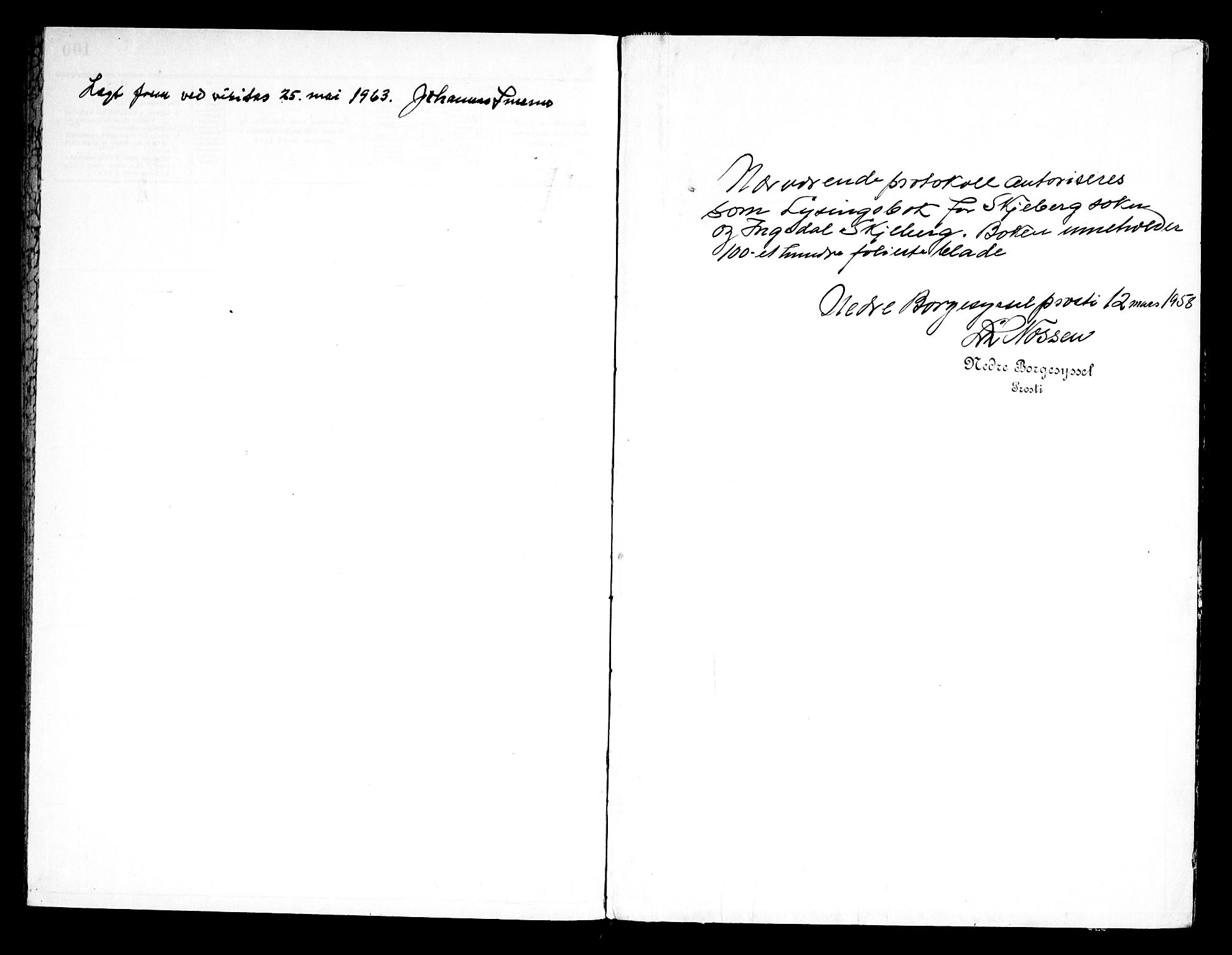 Skjeberg prestekontor Kirkebøker, AV/SAO-A-10923/H/Ha/L0003: Banns register no. I 3, 1958-1968