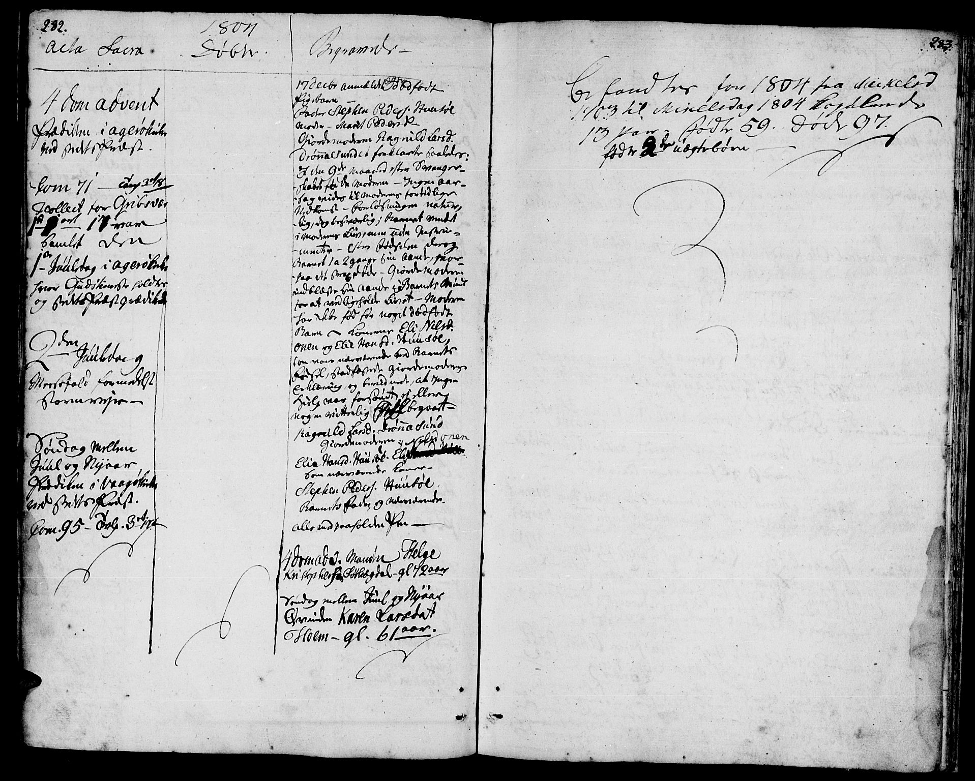 Ministerialprotokoller, klokkerbøker og fødselsregistre - Møre og Romsdal, AV/SAT-A-1454/560/L0717: Parish register (official) no. 560A01, 1785-1808, p. 282-283