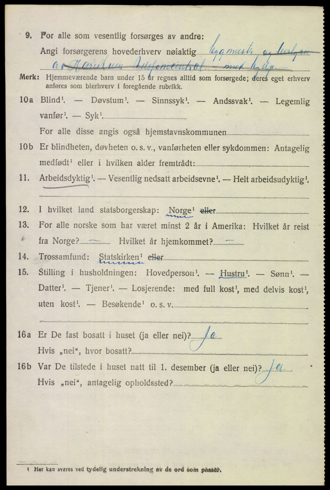 SAH, 1920 census for Lunner, 1920, p. 7668