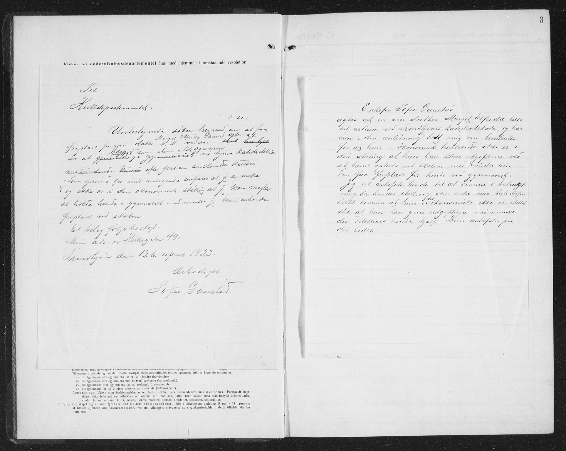 Ministerialprotokoller, klokkerbøker og fødselsregistre - Sør-Trøndelag, SAT/A-1456/605/L0258: Parish register (copy) no. 605C05, 1918-1930, p. 3