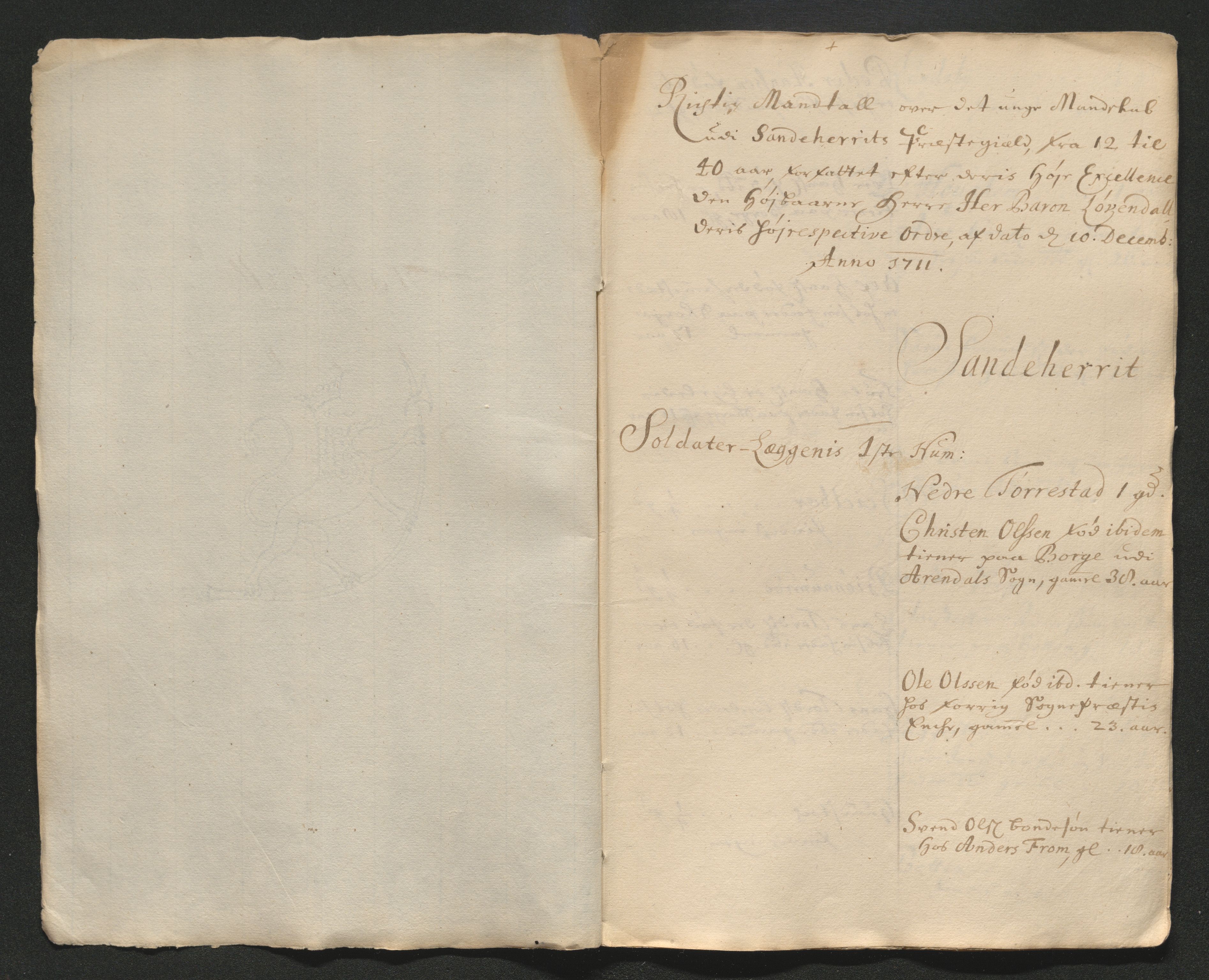 Larvik grevskap, AV/SAKO-A-1056/F/Ff/Ffa/L0001: Ruller og manntall, 1708-1734, p. 109