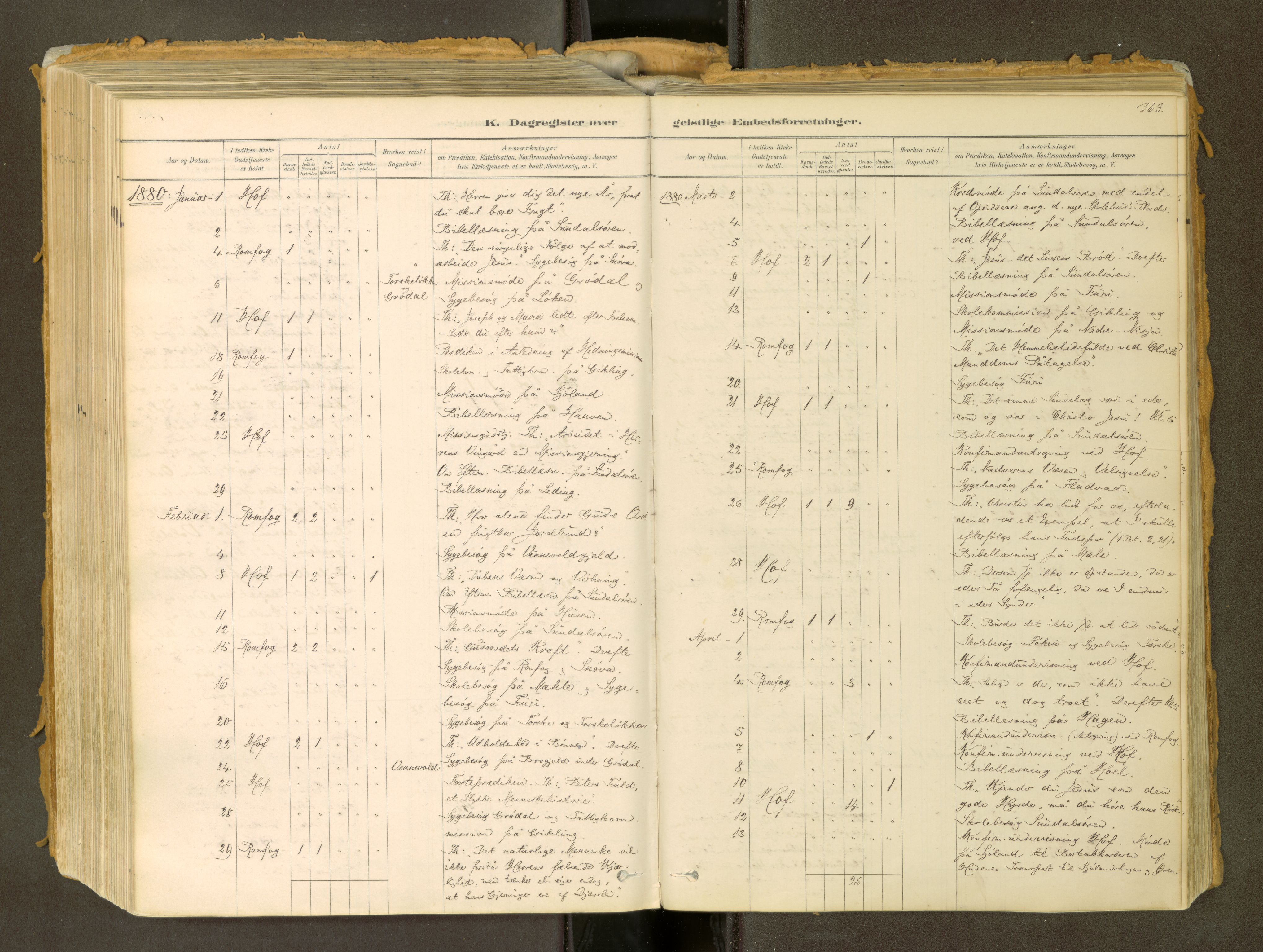 Sunndal sokneprestkontor, SAT/A-1085/1/I/I1/I1a: Parish register (official) no. 2, 1877-1914, p. 363