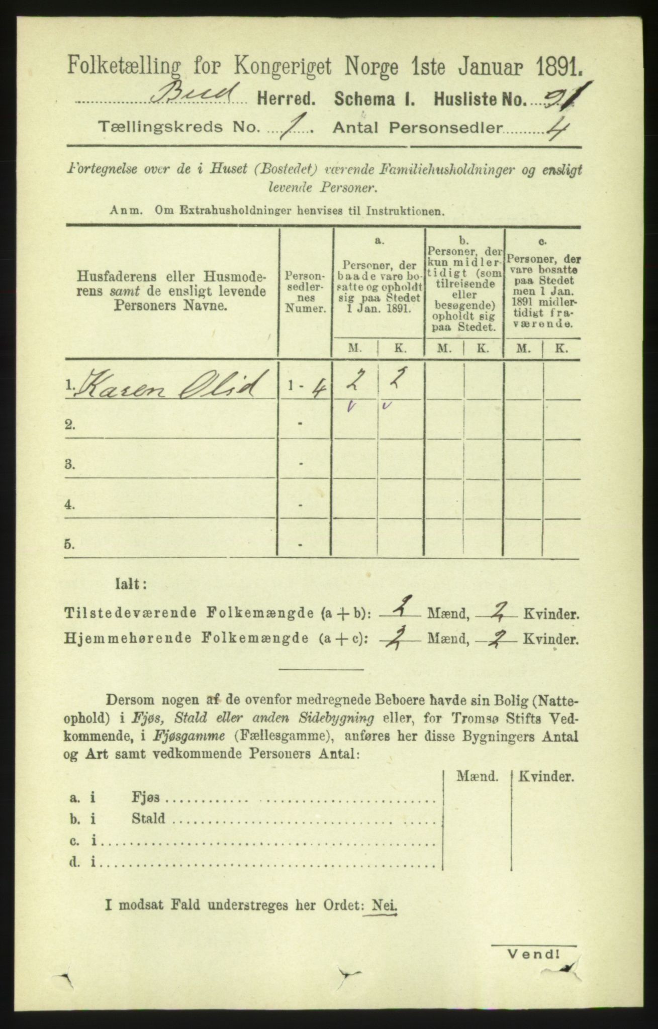 RA, 1891 census for 1549 Bud, 1891, p. 108