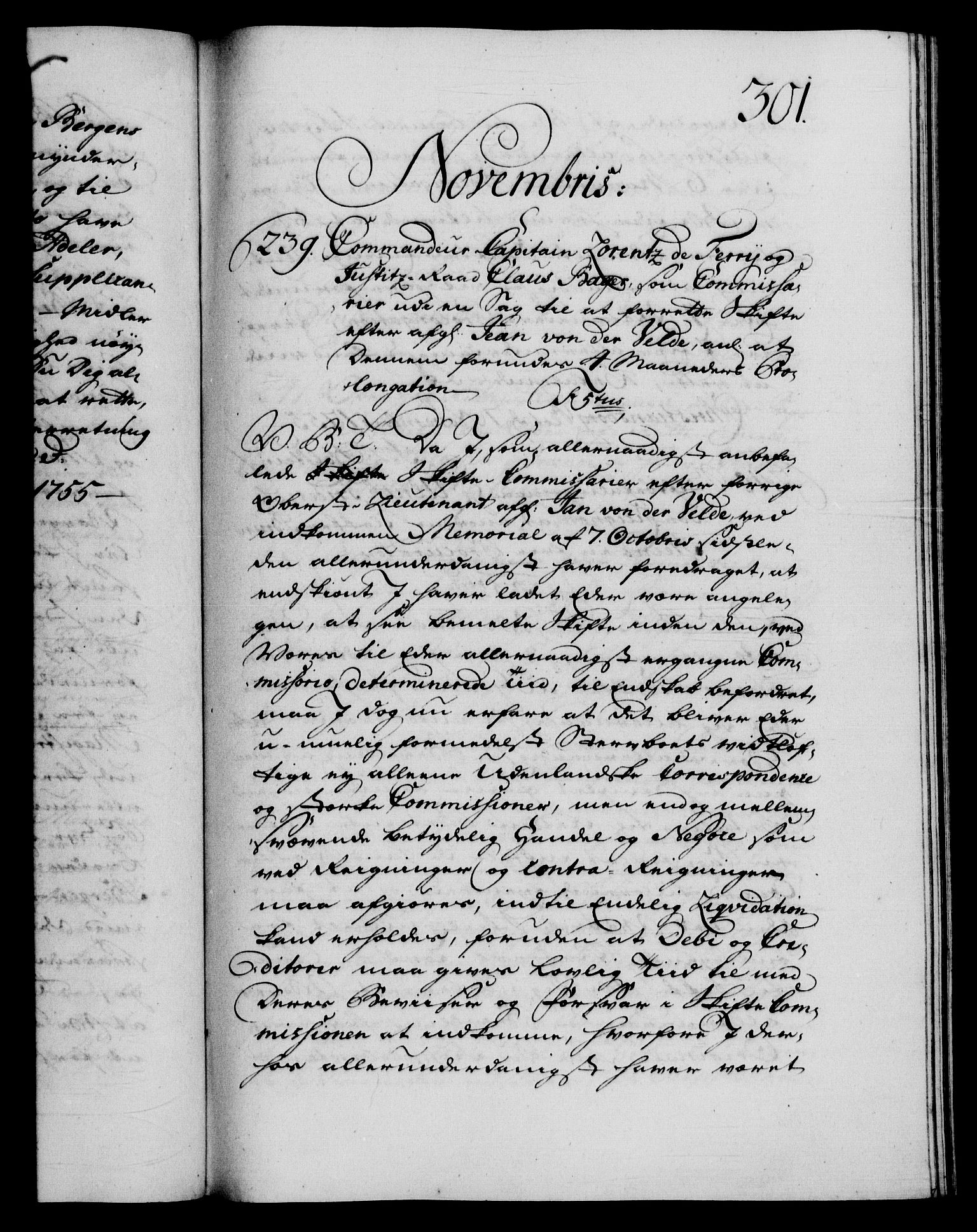 Danske Kanselli 1572-1799, AV/RA-EA-3023/F/Fc/Fca/Fcab/L0035: Norske tegnelser, 1755-1756, p. 301a