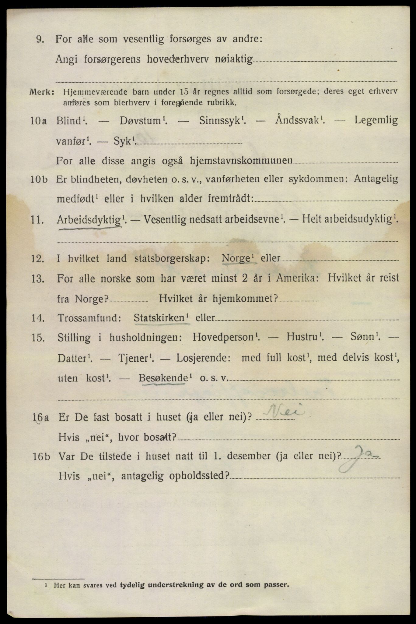 SAKO, 1920 census for Holla, 1920, p. 2124