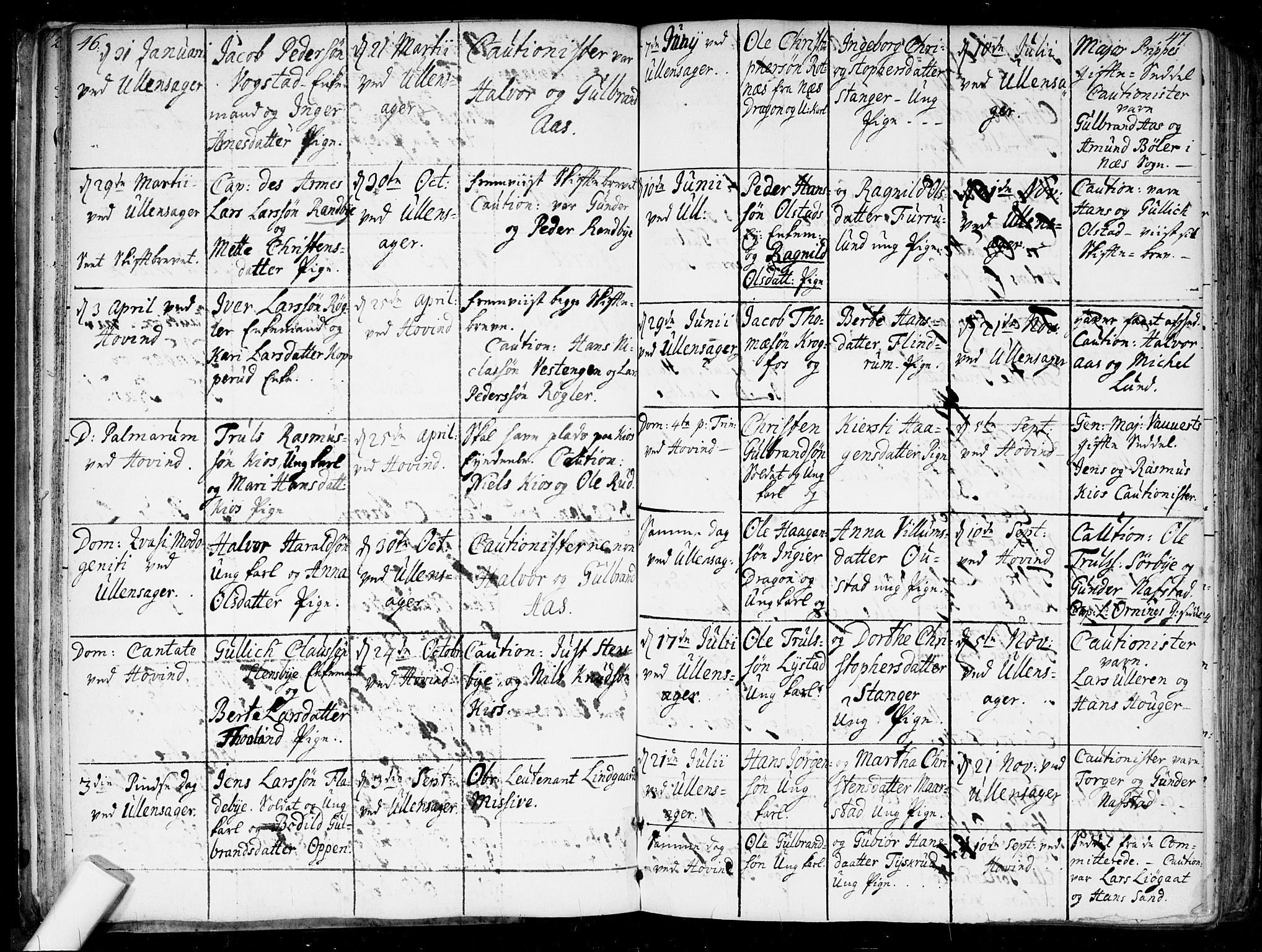 Ullensaker prestekontor Kirkebøker, AV/SAO-A-10236a/F/Fa/L0010: Parish register (official) no. I 10, 1733-1776, p. 46-47