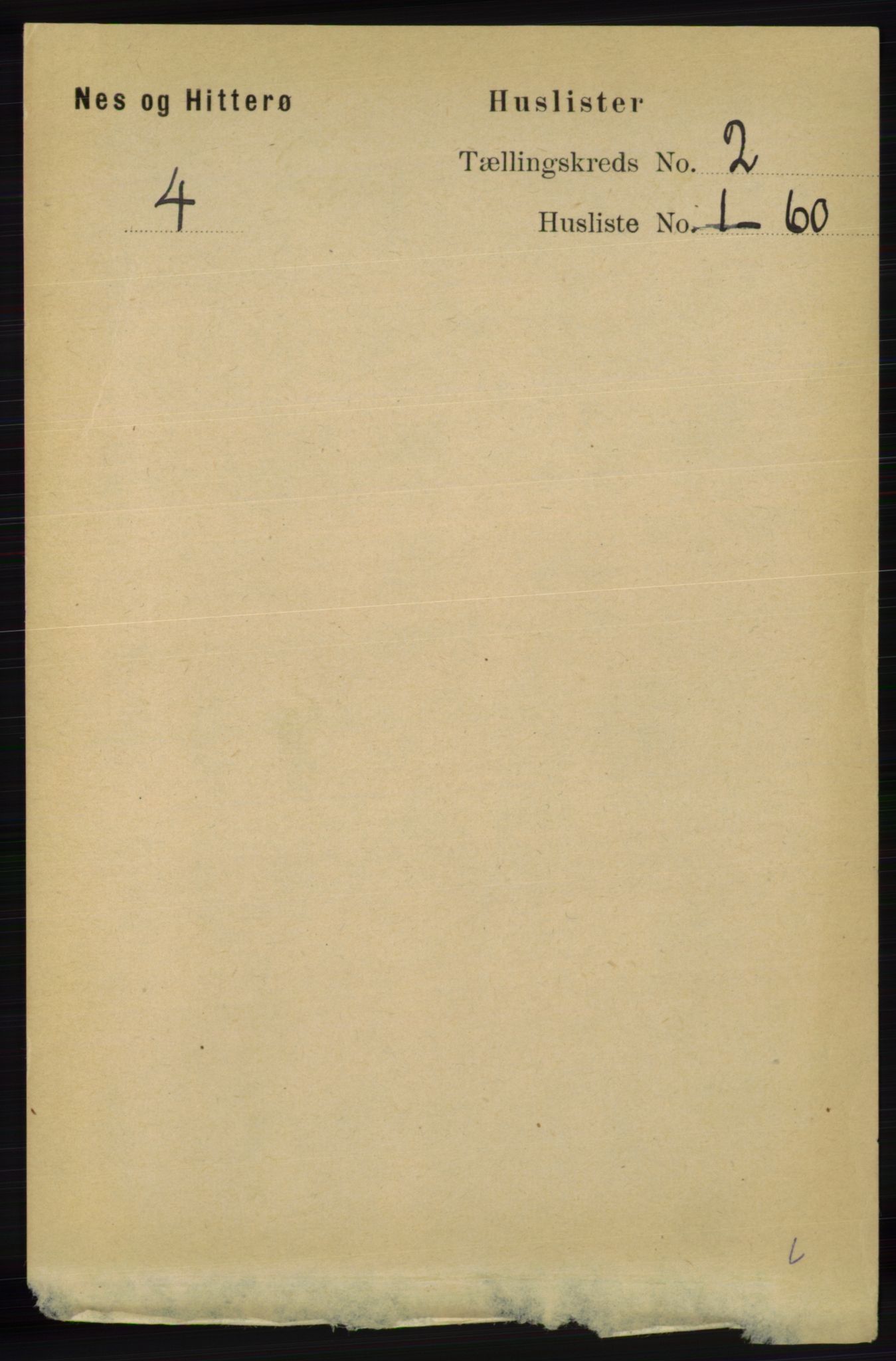 RA, 1891 census for 1043 Hidra og Nes, 1891, p. 470