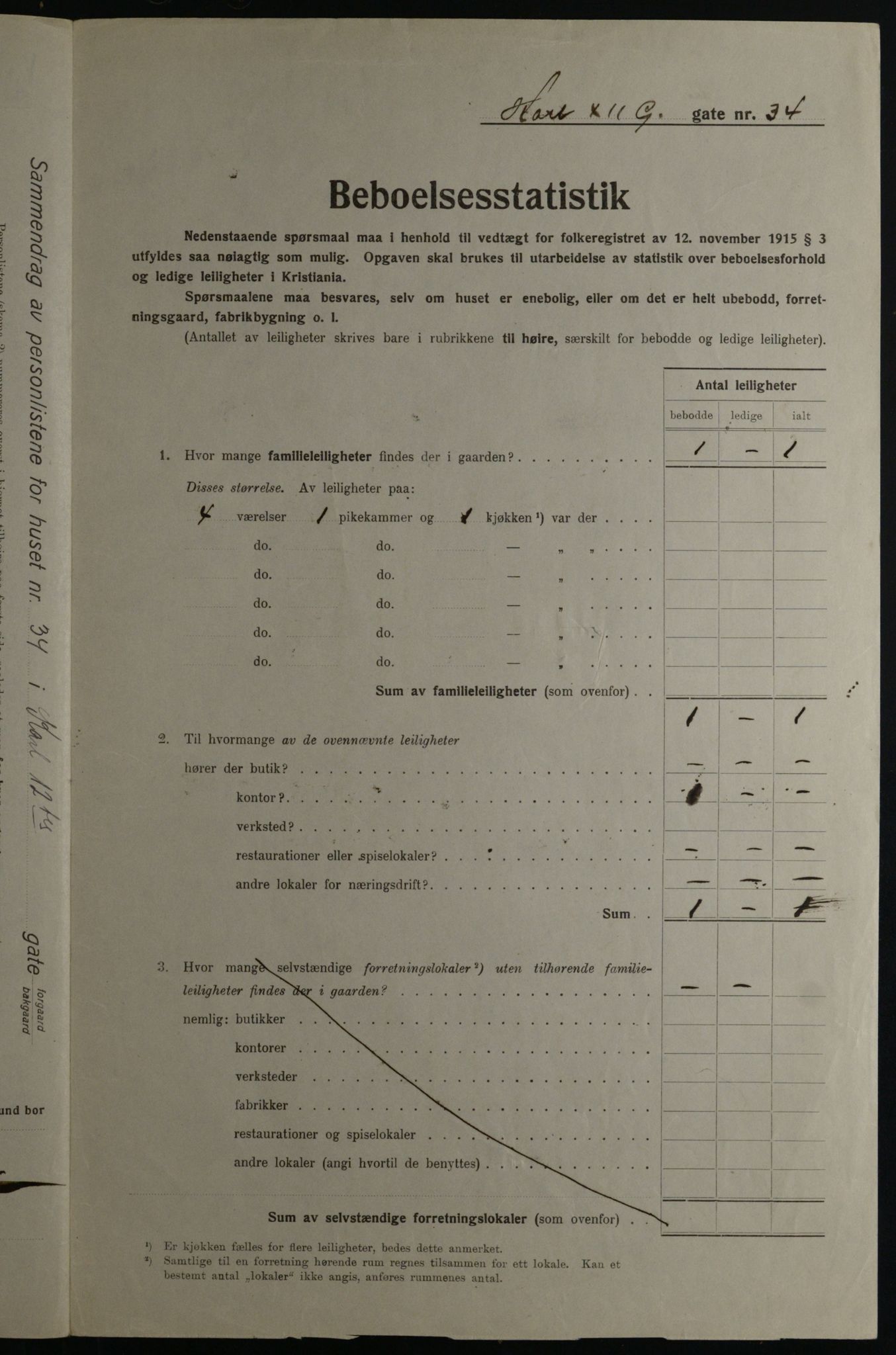 OBA, Municipal Census 1923 for Kristiania, 1923, p. 54335