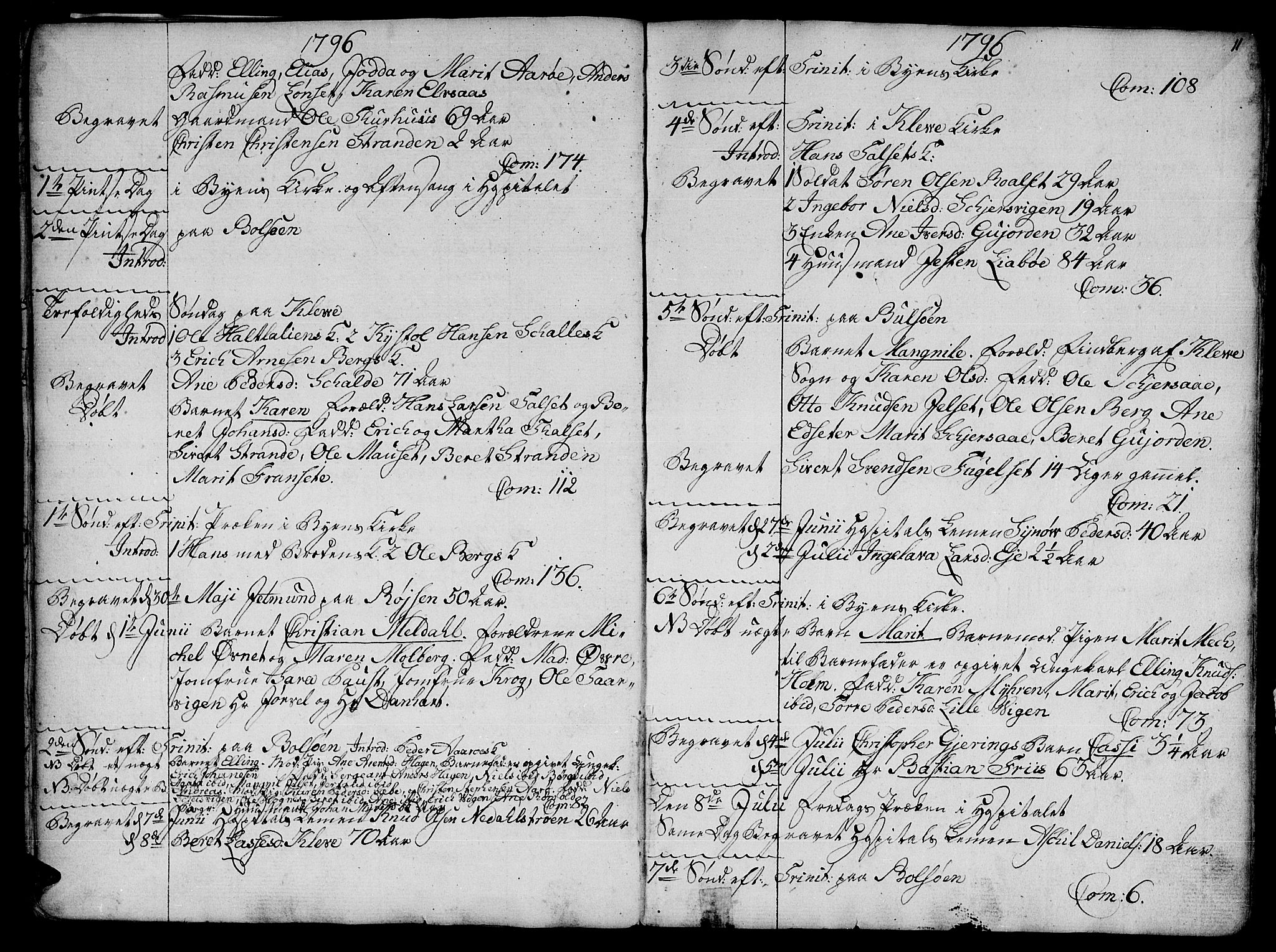 Ministerialprotokoller, klokkerbøker og fødselsregistre - Møre og Romsdal, SAT/A-1454/555/L0649: Parish register (official) no. 555A02 /1, 1795-1821, p. 11