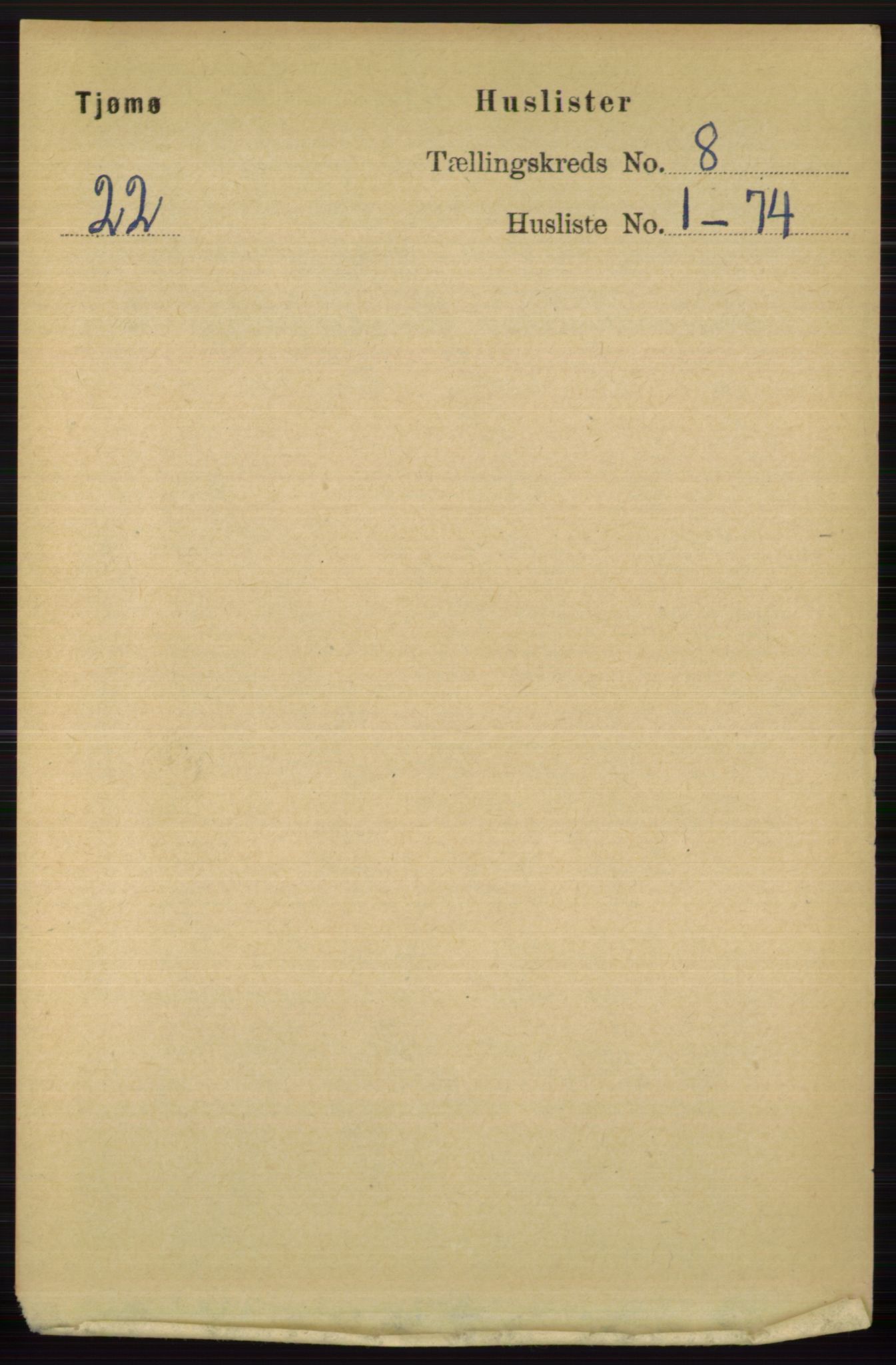 RA, 1891 census for 0723 Tjøme, 1891, p. 2720