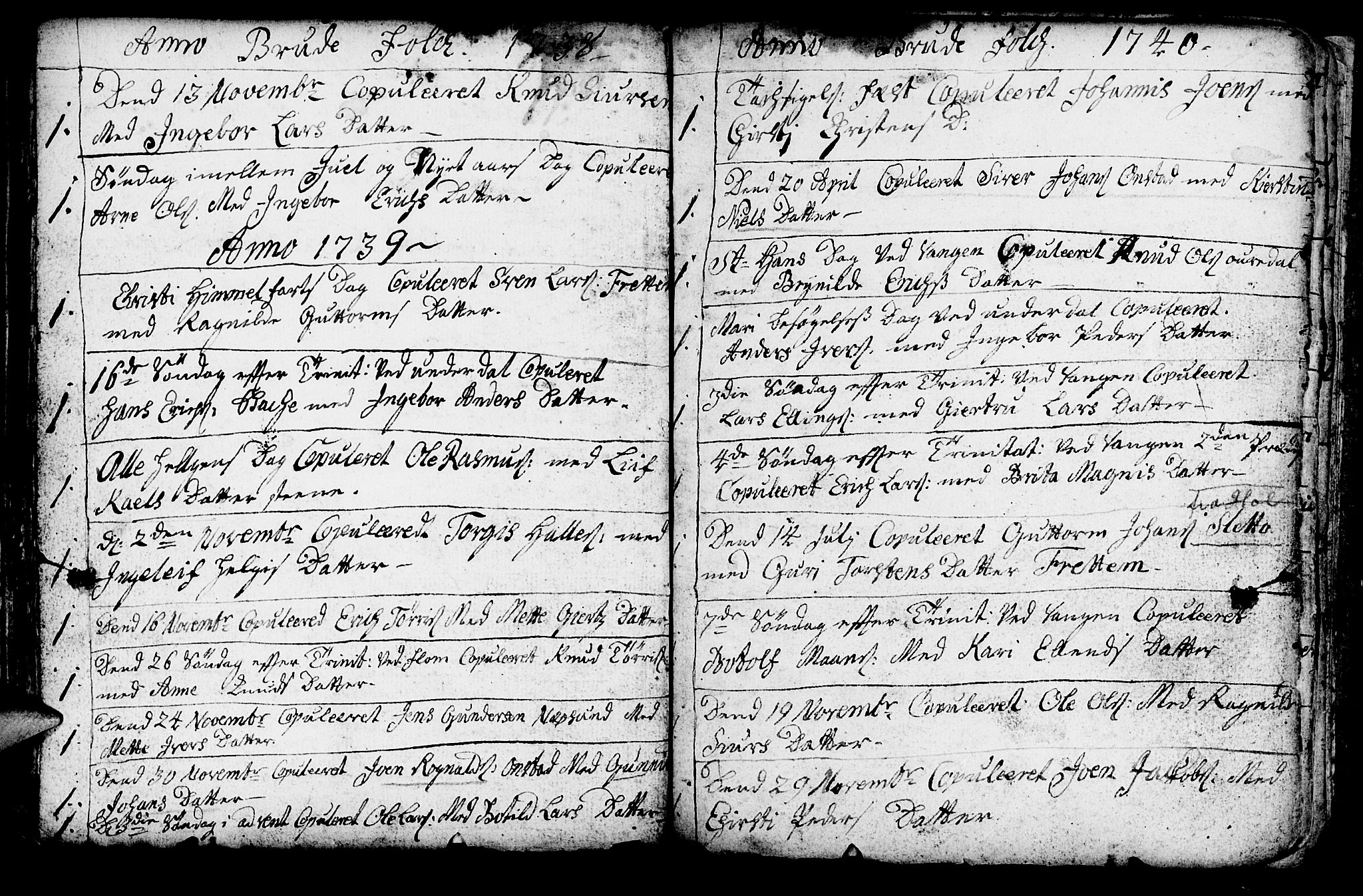 Aurland sokneprestembete, AV/SAB-A-99937/H/Ha/Haa/L0003: Parish register (official) no. A 3, 1735-1761, p. 189