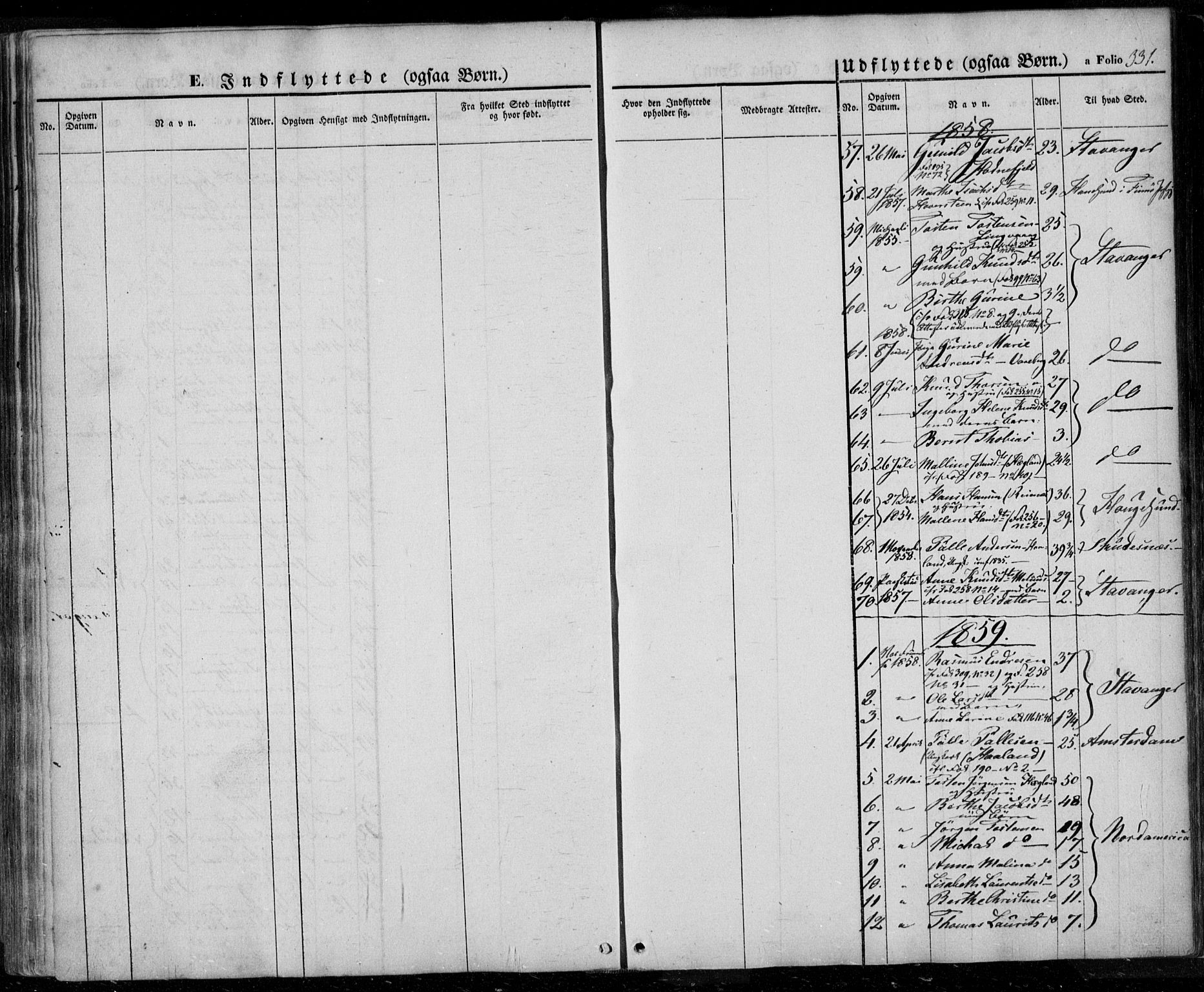 Rennesøy sokneprestkontor, SAST/A -101827/H/Ha/Haa/L0005: Parish register (official) no. A 5, 1838-1859, p. 331