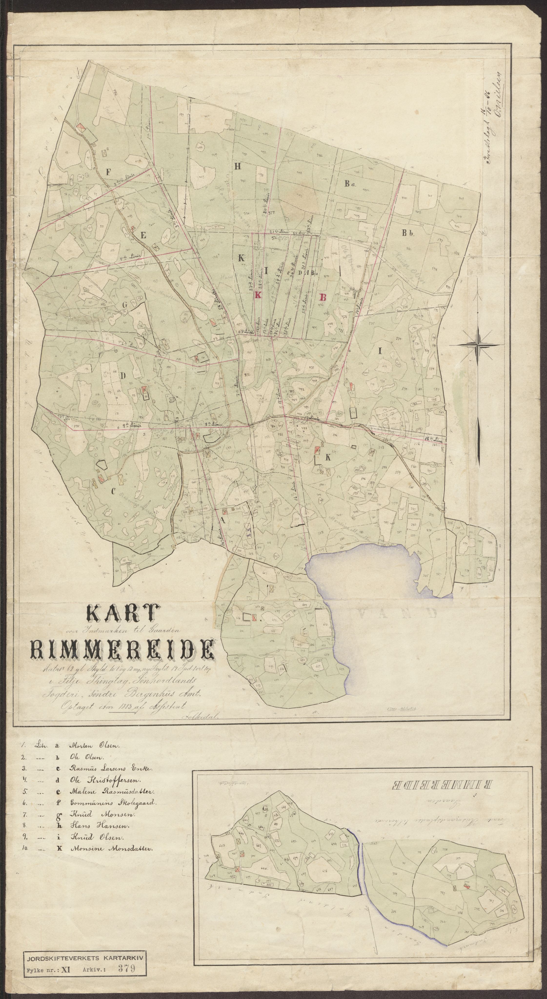 Jordskifteverkets kartarkiv, RA/S-3929/T, 1859-1988, p. 484
