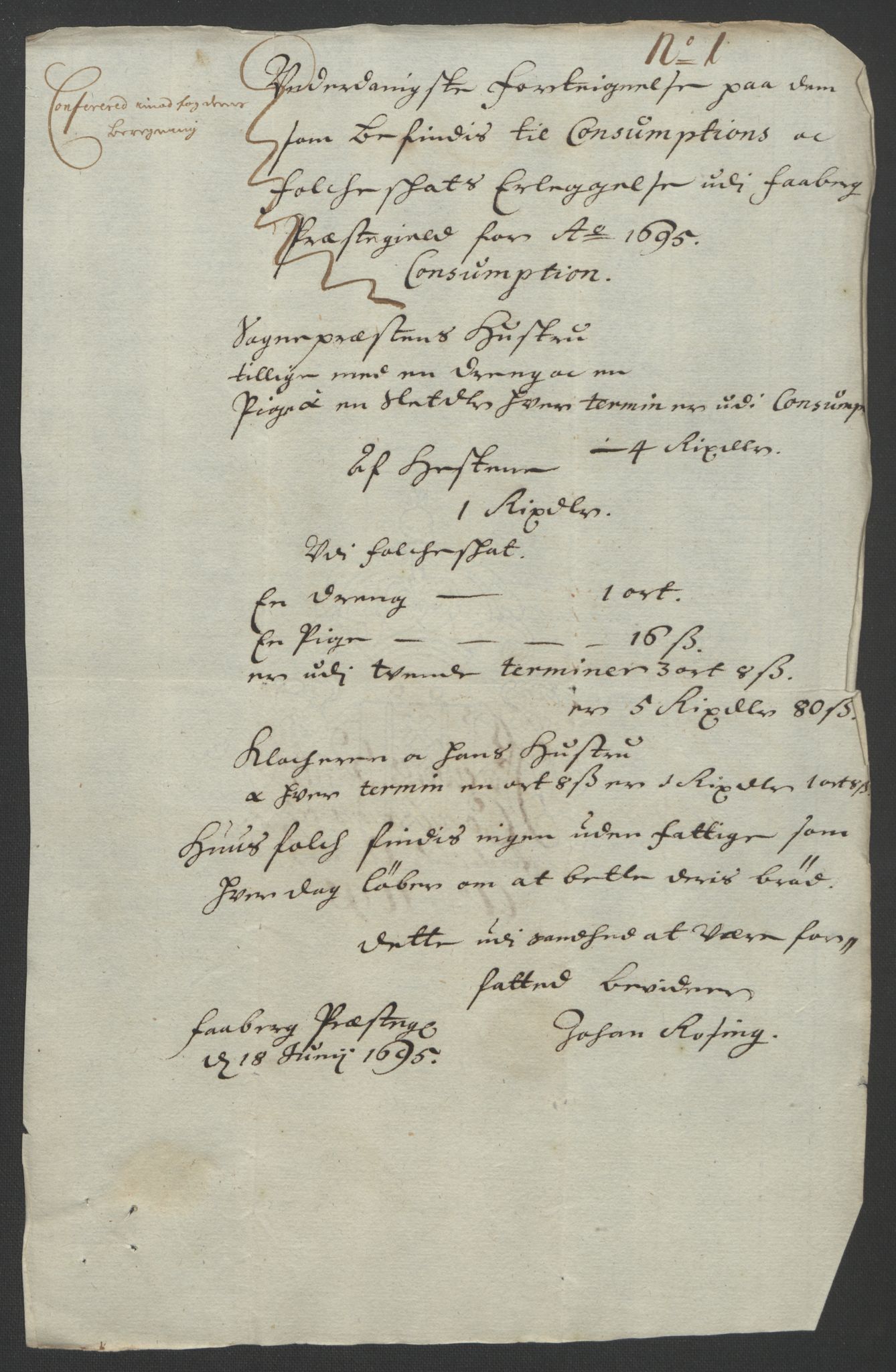 Rentekammeret inntil 1814, Reviderte regnskaper, Fogderegnskap, AV/RA-EA-4092/R17/L1169: Fogderegnskap Gudbrandsdal, 1695, p. 145