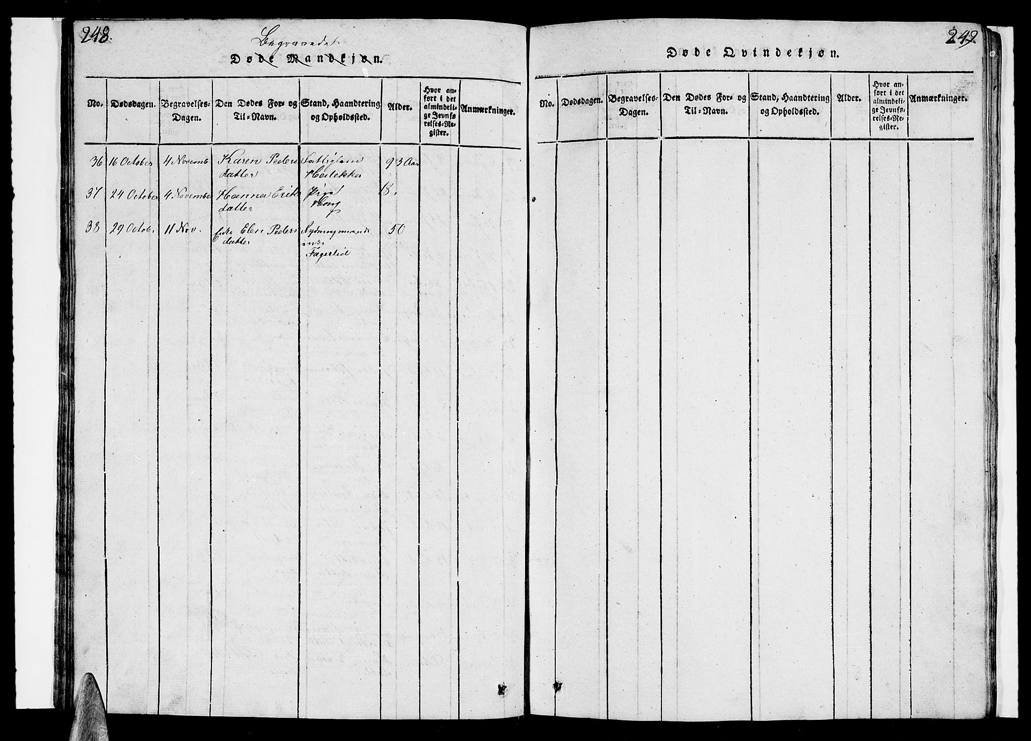 Ministerialprotokoller, klokkerbøker og fødselsregistre - Nordland, AV/SAT-A-1459/852/L0752: Parish register (copy) no. 852C03, 1840-1855, p. 248-249