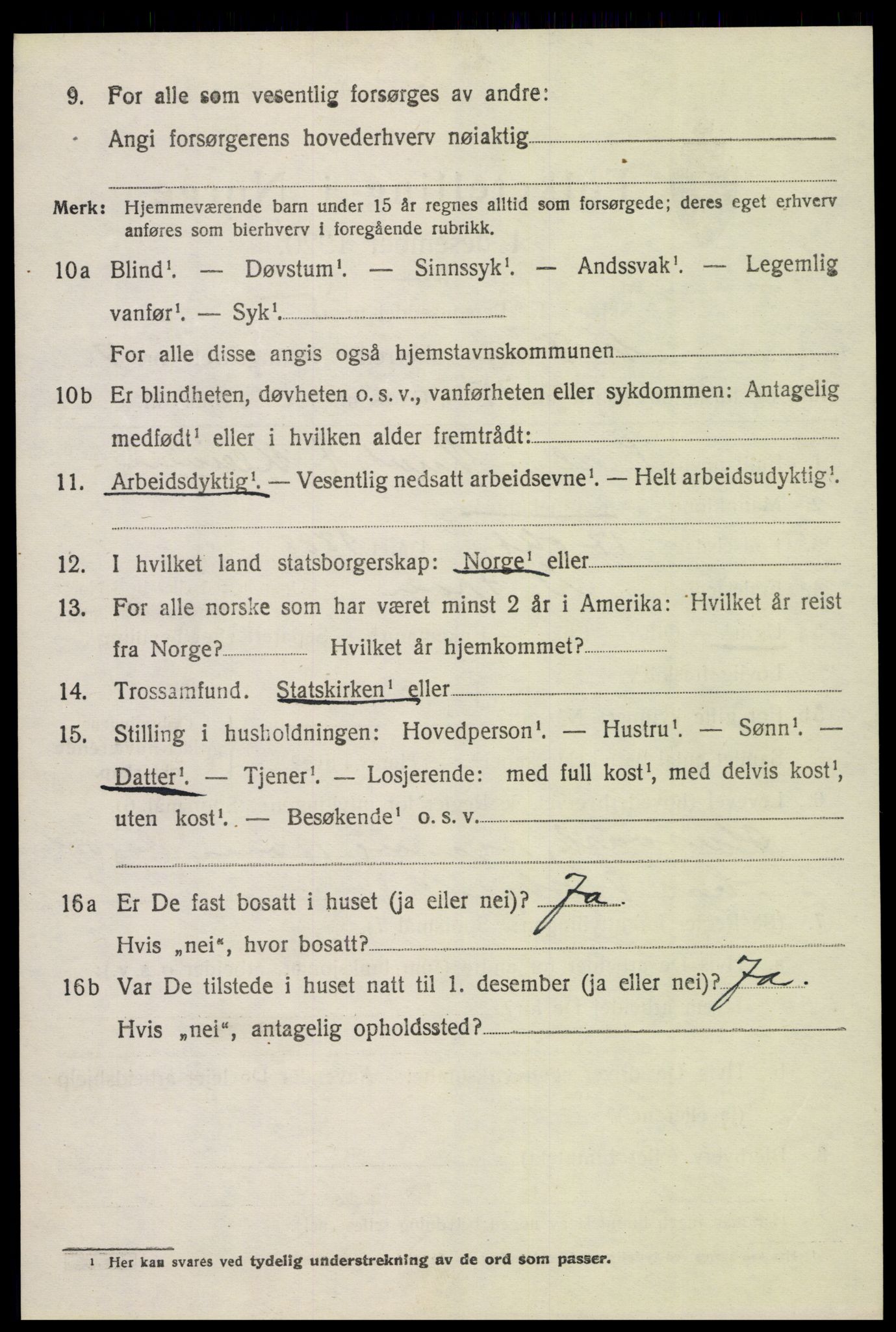 SAH, 1920 census for Nord-Fron, 1920, p. 6671