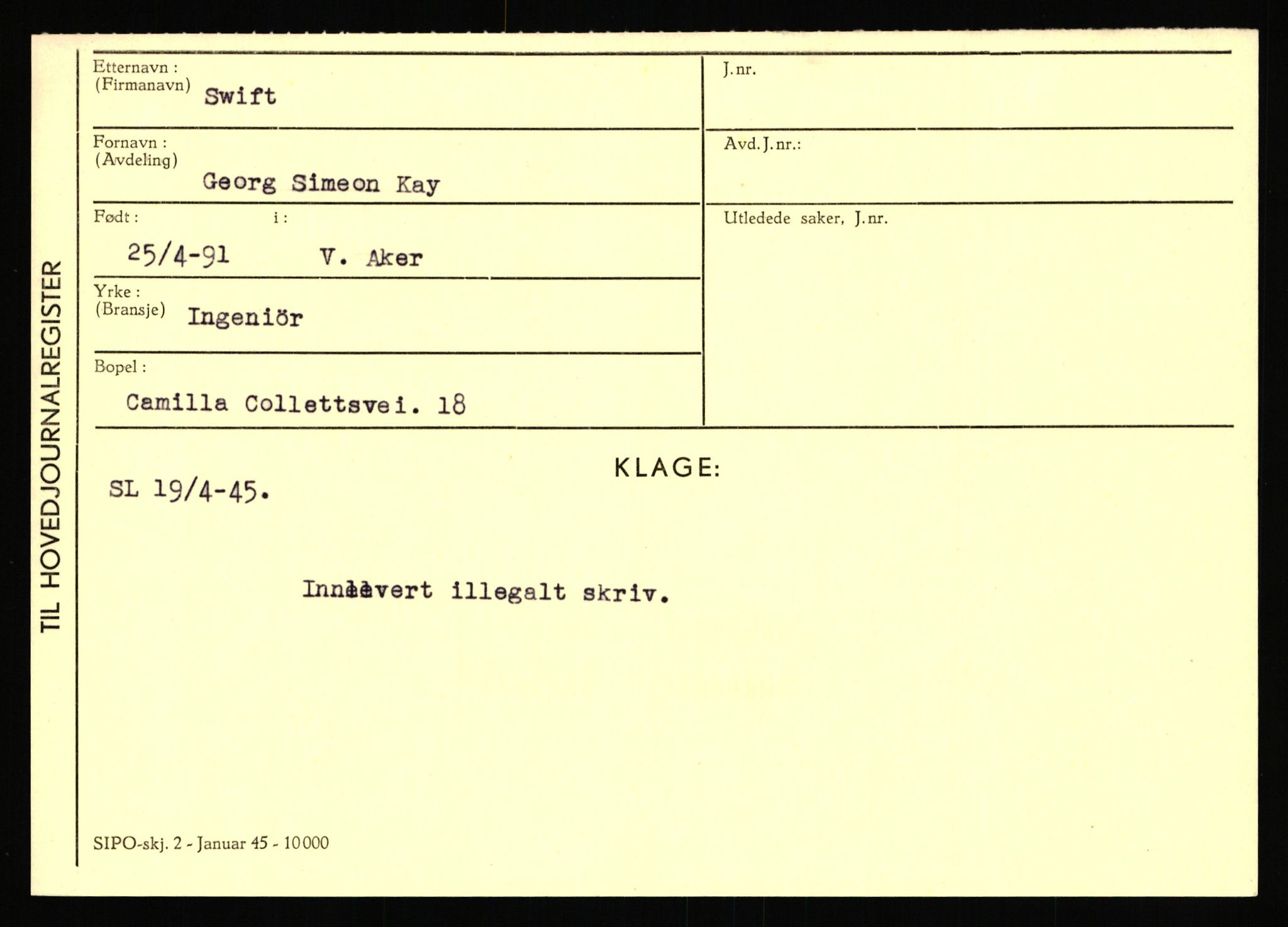 Statspolitiet - Hovedkontoret / Osloavdelingen, AV/RA-S-1329/C/Ca/L0015: Svea - Tøsse, 1943-1945, p. 619