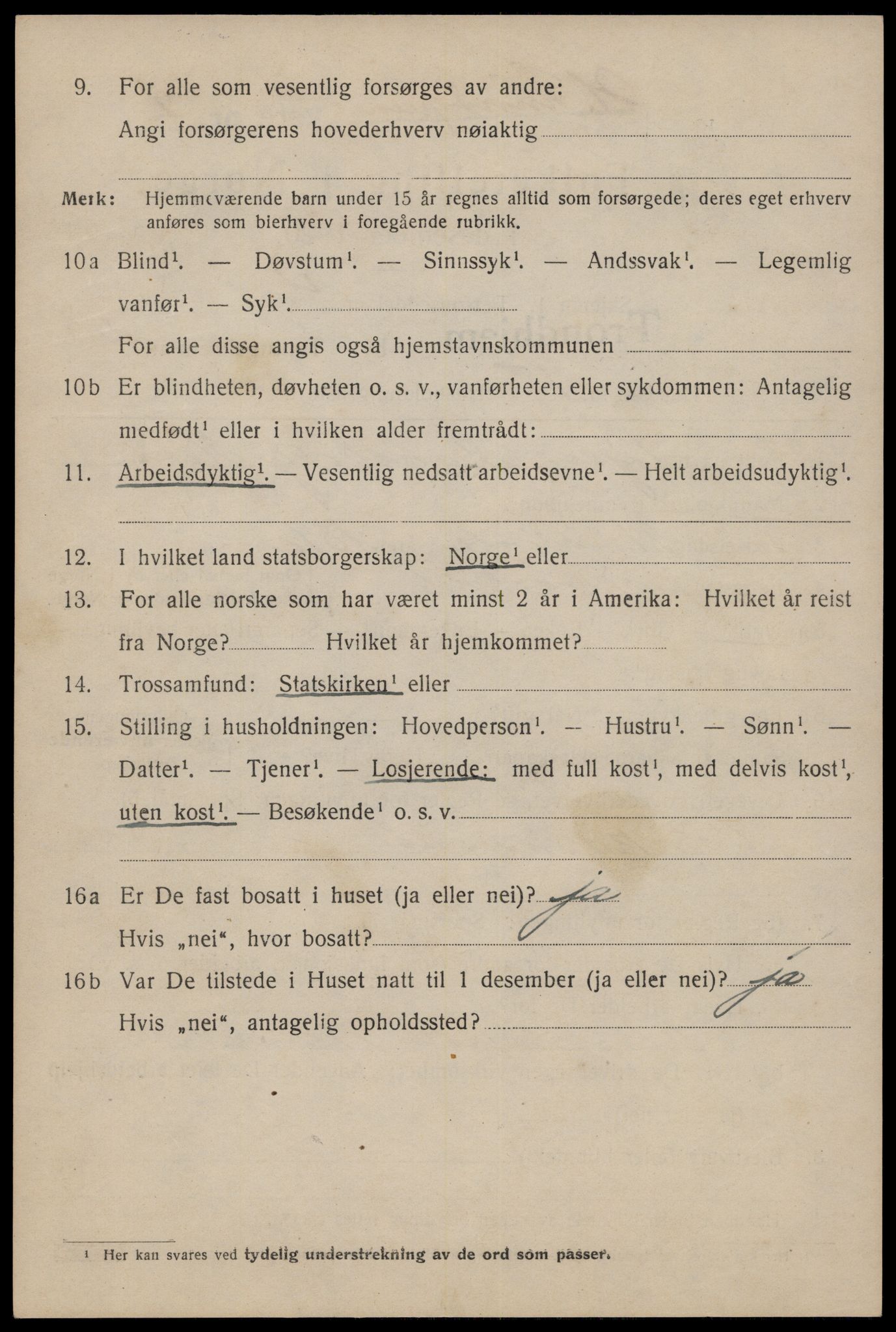 SAT, 1920 census for Trondheim, 1920, p. 64569