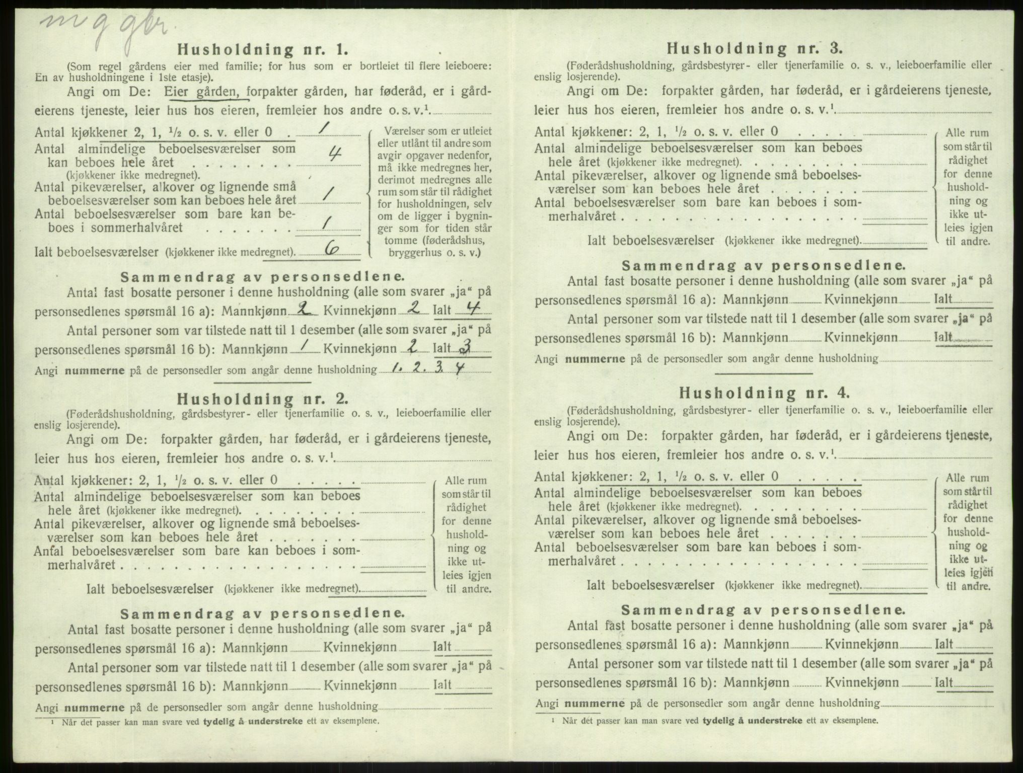 SAB, 1920 census for Luster, 1920, p. 990