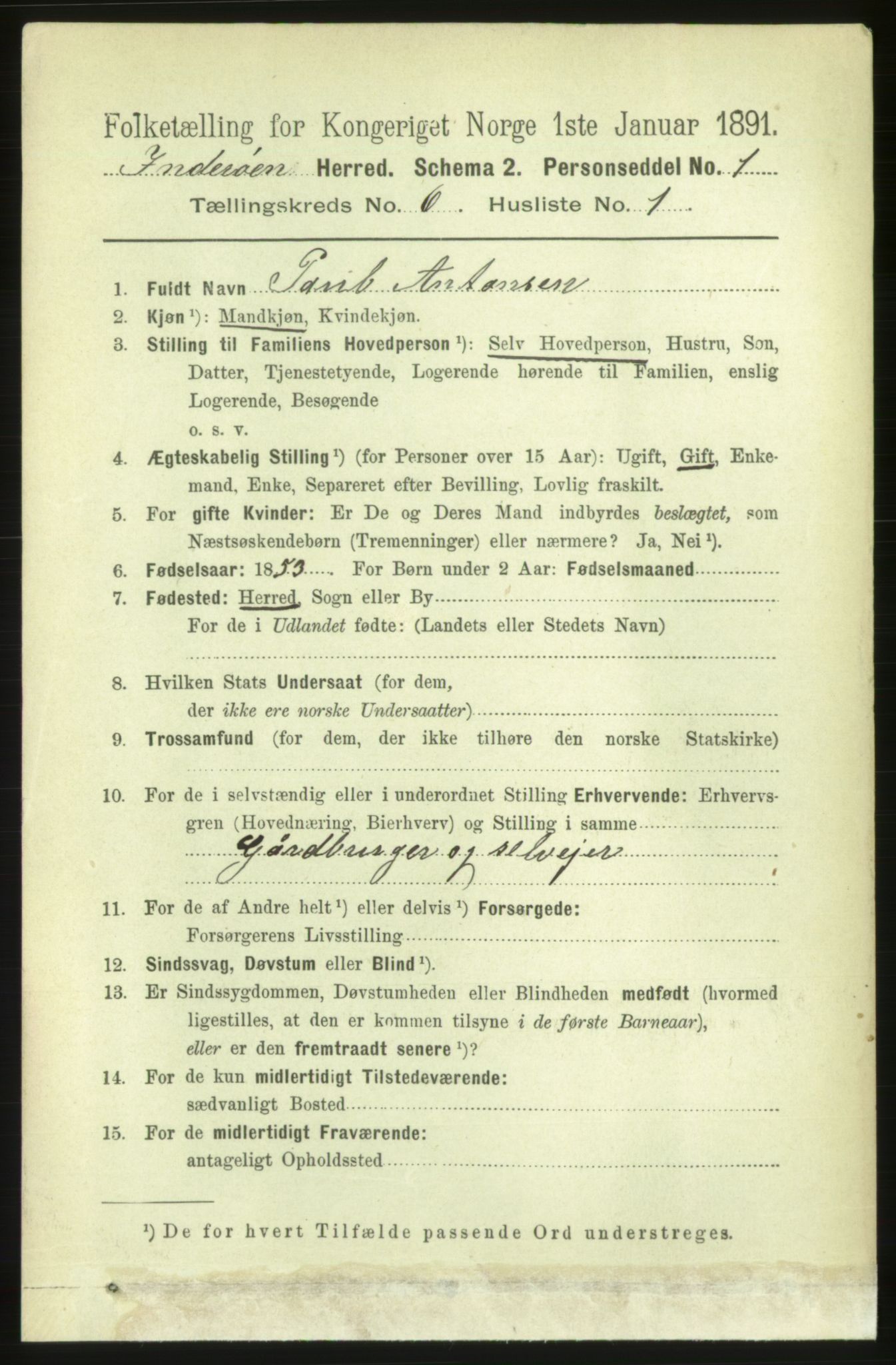 RA, 1891 census for 1729 Inderøy, 1891, p. 3356