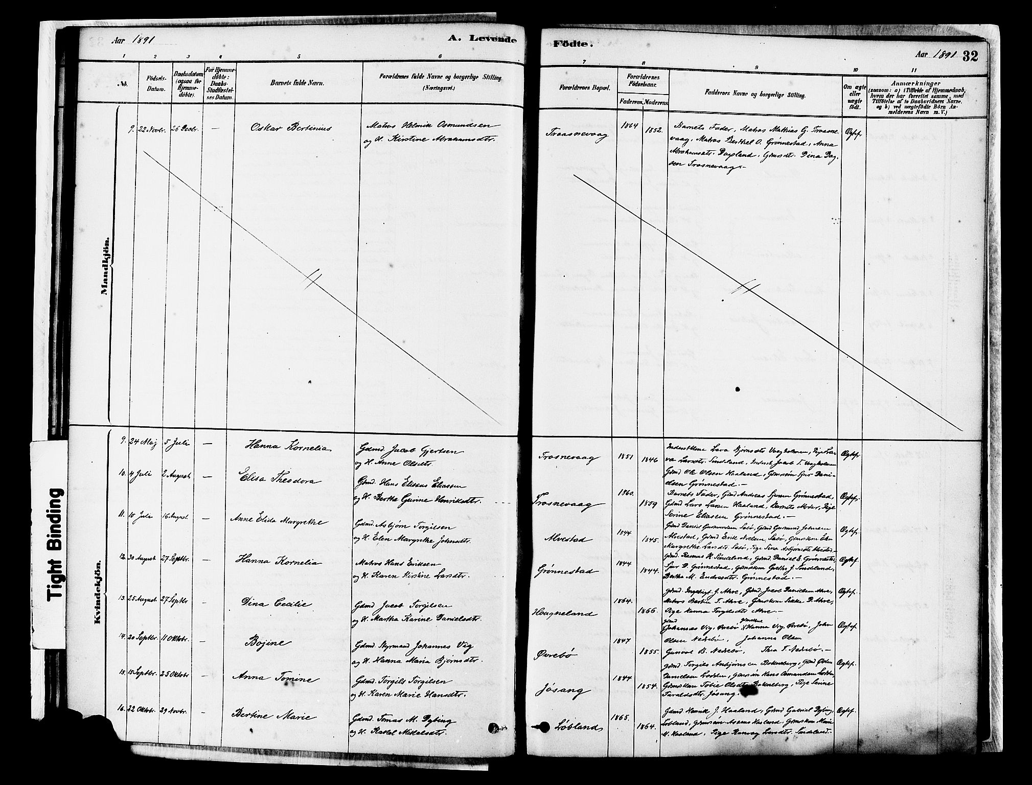 Tysvær sokneprestkontor, AV/SAST-A -101864/H/Ha/Haa/L0007: Parish register (official) no. A 7, 1878-1897, p. 32