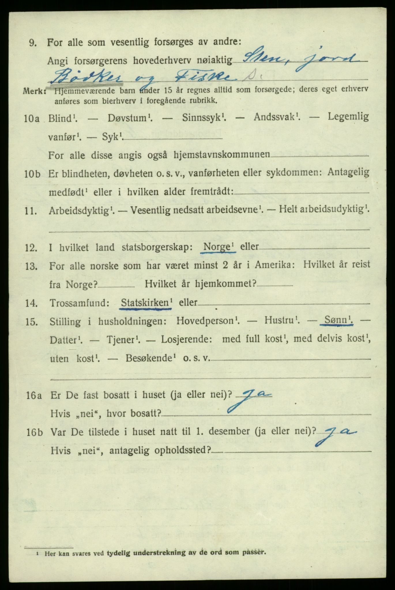 SAB, 1920 census for Samnanger, 1920, p. 1106