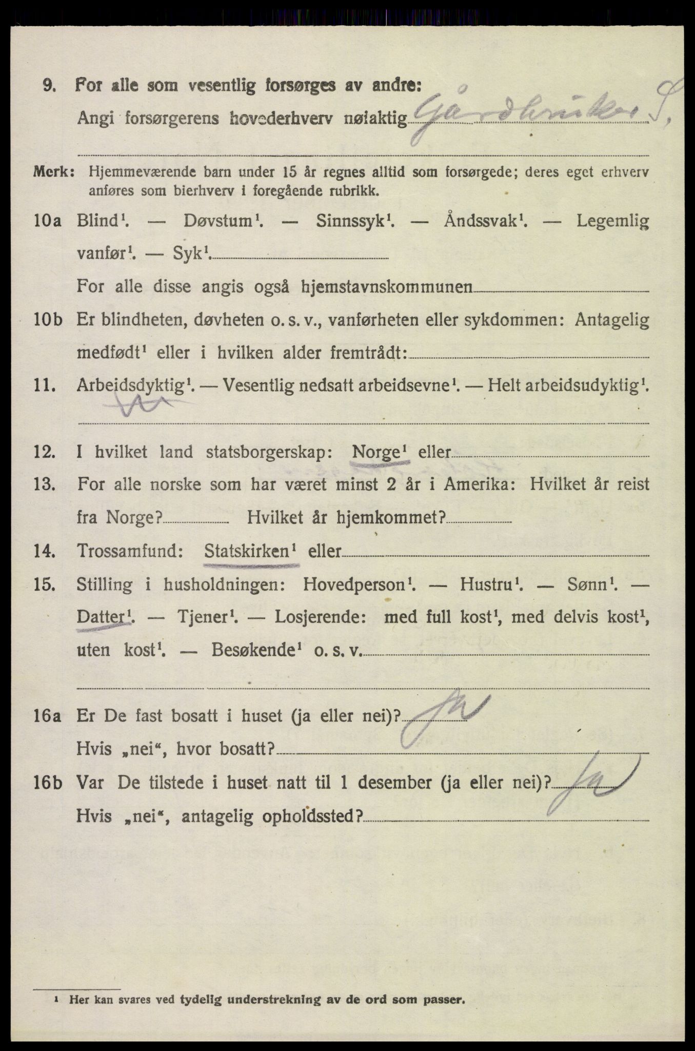 SAH, 1920 census for Åsnes, 1920, p. 4363