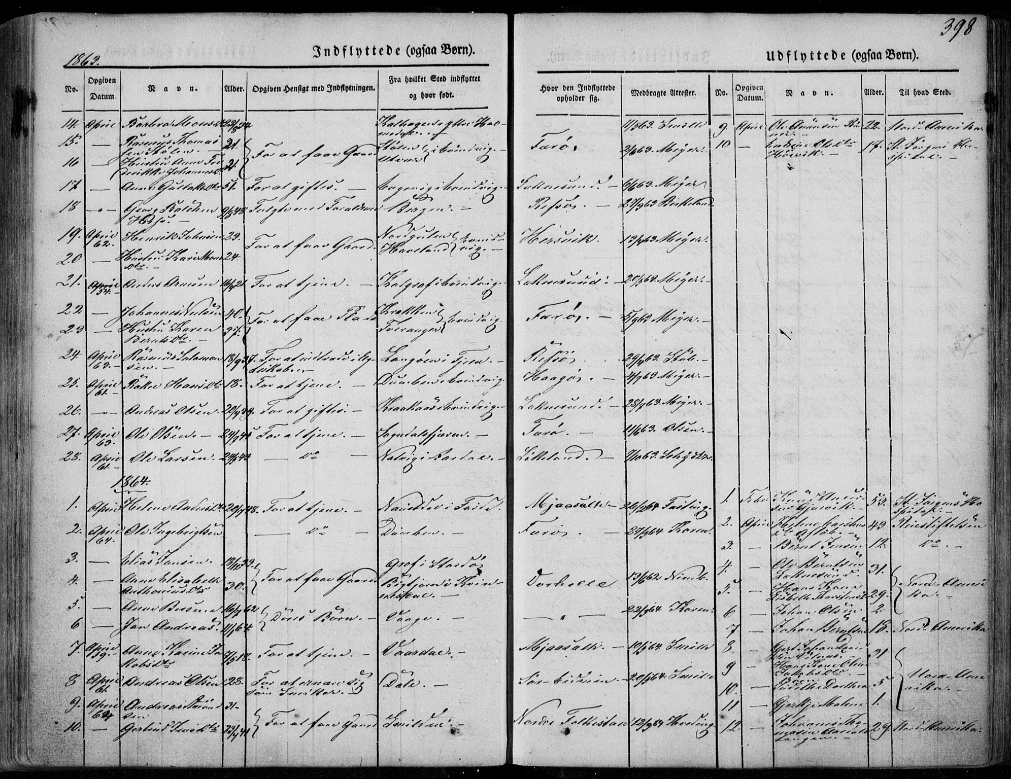 Askvoll sokneprestembete, SAB/A-79501/H/Haa/Haaa/L0011/0002: Parish register (official) no. A 11 II, 1845-1878, p. 398