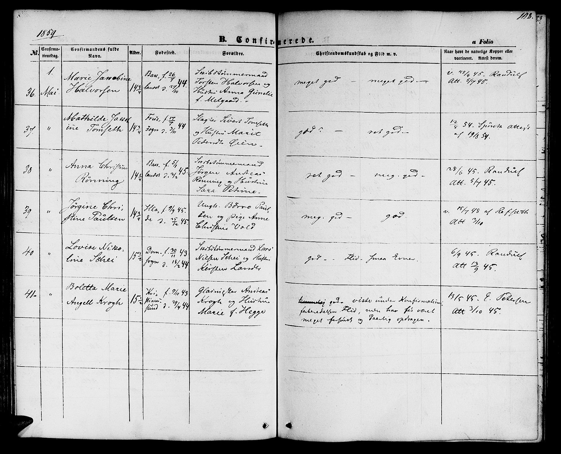 Ministerialprotokoller, klokkerbøker og fødselsregistre - Sør-Trøndelag, AV/SAT-A-1456/604/L0184: Parish register (official) no. 604A05, 1851-1860, p. 102