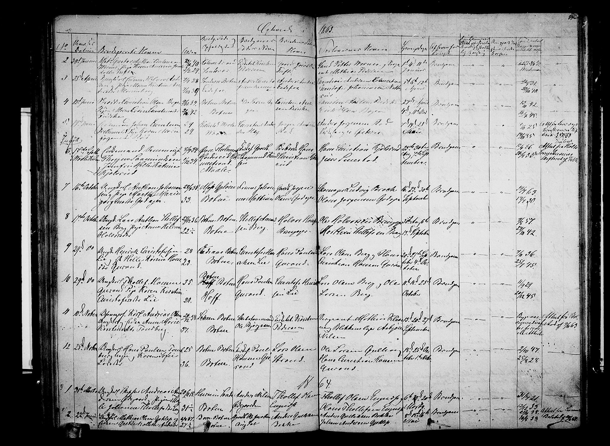 Botne kirkebøker, SAKO/A-340/G/Ga/L0001: Parish register (copy) no. I 1, 1854-1867, p. 84