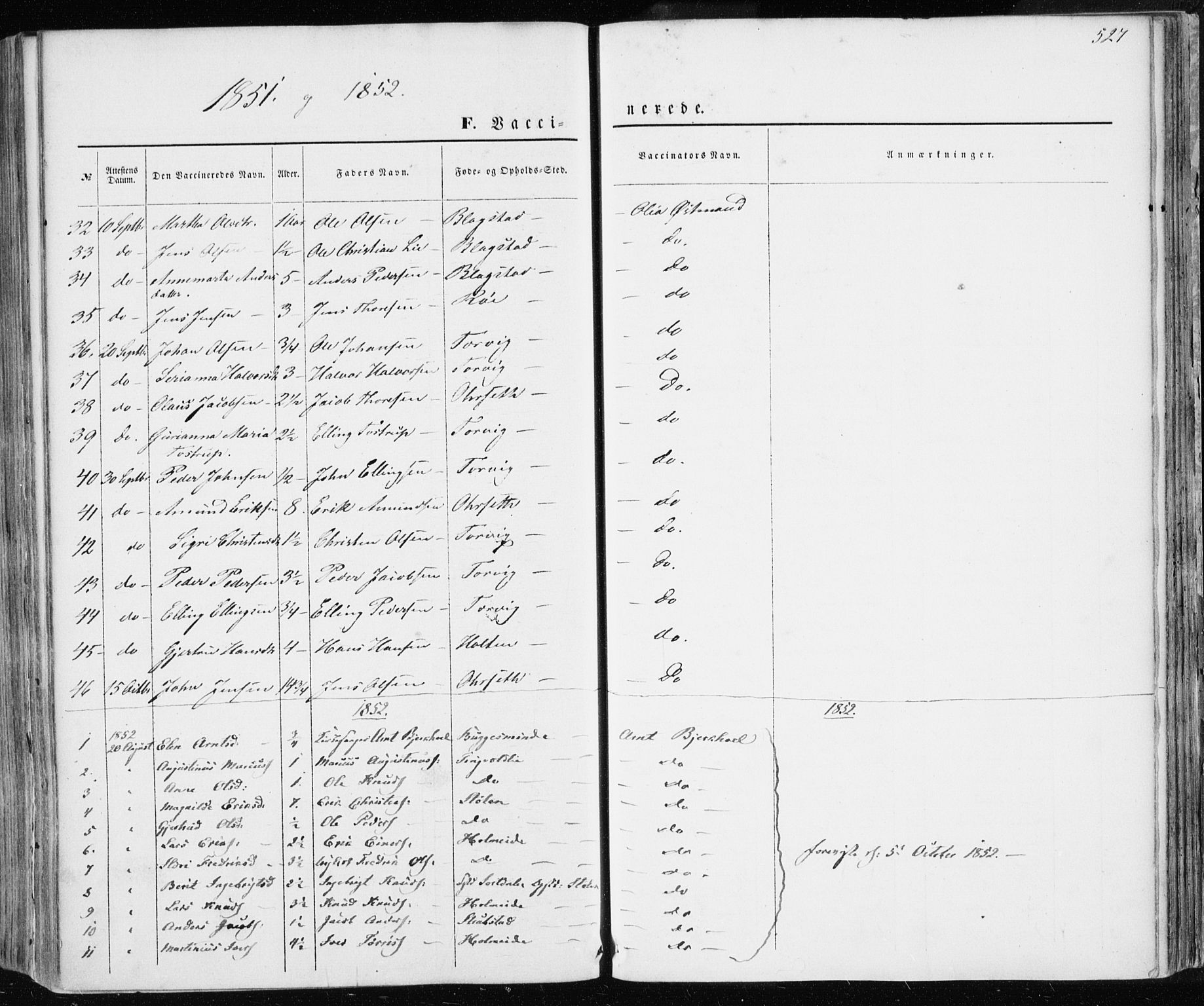 Ministerialprotokoller, klokkerbøker og fødselsregistre - Møre og Romsdal, AV/SAT-A-1454/586/L0984: Parish register (official) no. 586A10, 1844-1856, p. 527