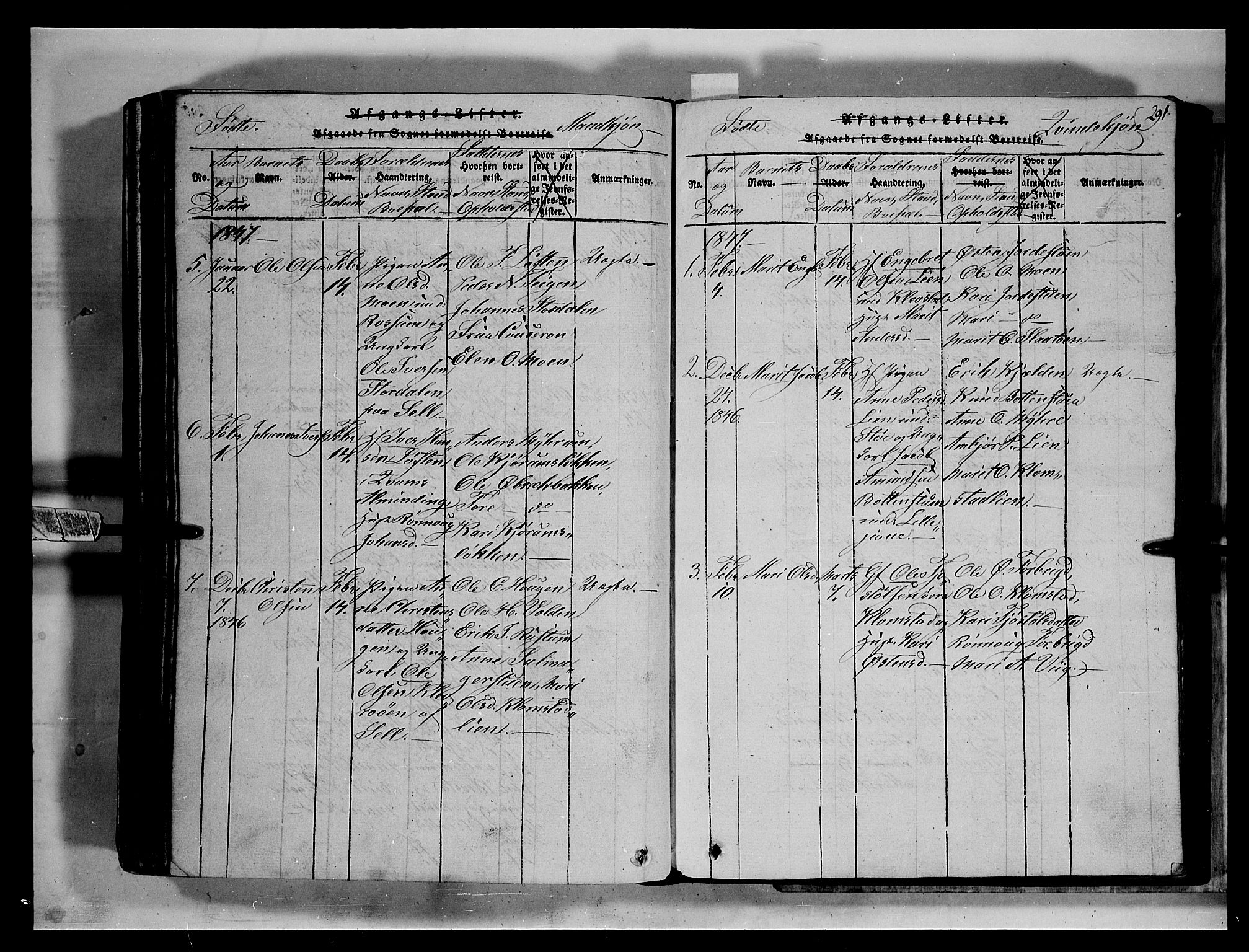 Fron prestekontor, AV/SAH-PREST-078/H/Ha/Hab/L0002: Parish register (copy) no. 2, 1816-1850, p. 291