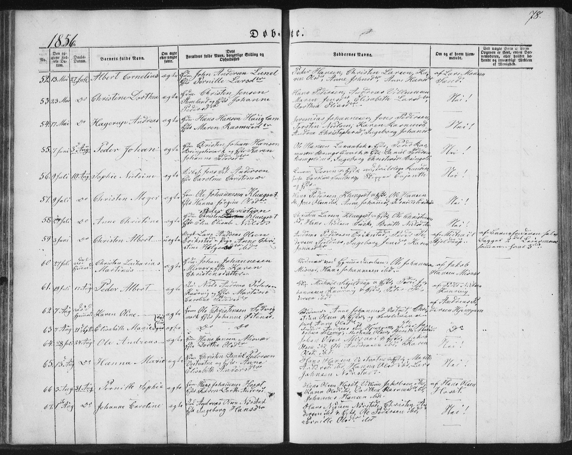 Ministerialprotokoller, klokkerbøker og fødselsregistre - Nordland, SAT/A-1459/852/L0738: Parish register (official) no. 852A08, 1849-1865, p. 78