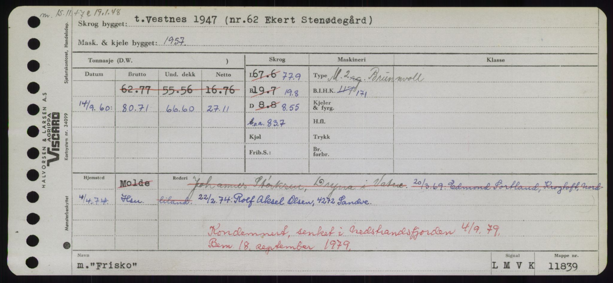 Sjøfartsdirektoratet med forløpere, Skipsmålingen, AV/RA-S-1627/H/Hd/L0011: Fartøy, Fla-Får, p. 477