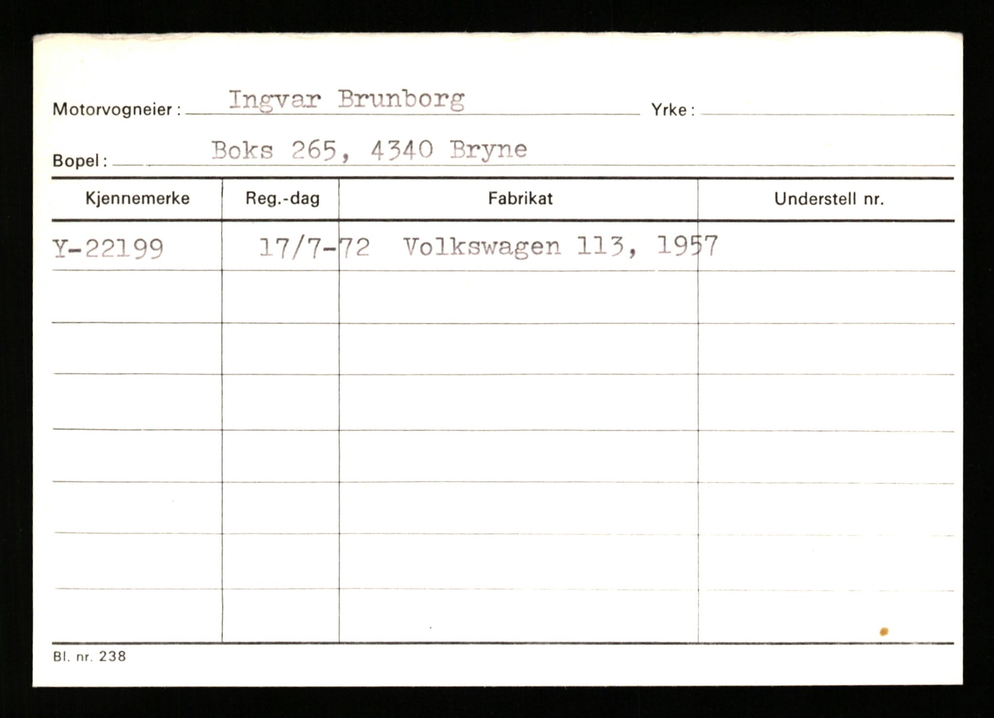 Stavanger trafikkstasjon, AV/SAST-A-101942/0/G/L0004: Registreringsnummer: 15497 - 22957, 1930-1971, p. 2919