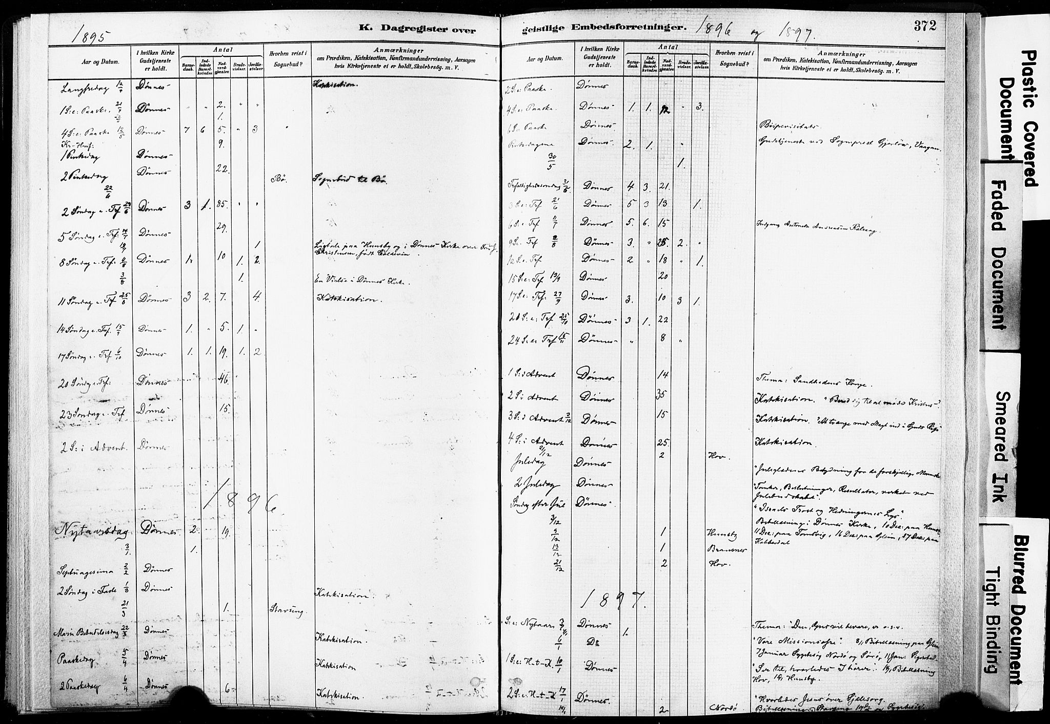 Ministerialprotokoller, klokkerbøker og fødselsregistre - Nordland, AV/SAT-A-1459/835/L0526: Parish register (official) no. 835A03II, 1881-1910, p. 372