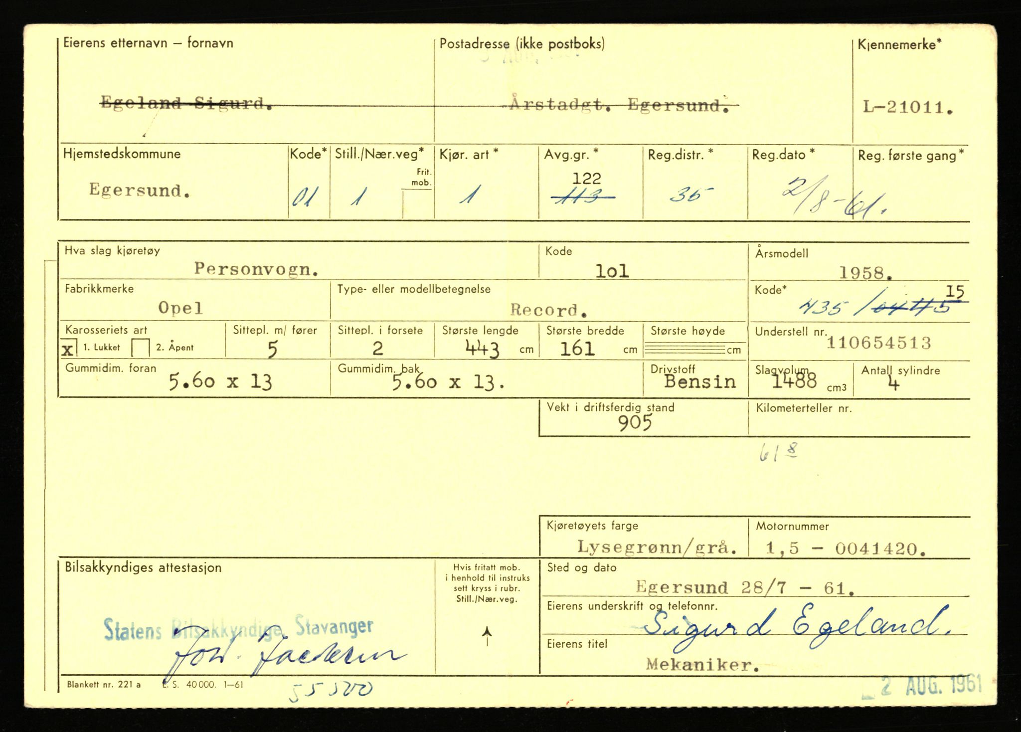 Stavanger trafikkstasjon, AV/SAST-A-101942/0/F/L0037: L-20500 - L-21499, 1930-1971, p. 1537