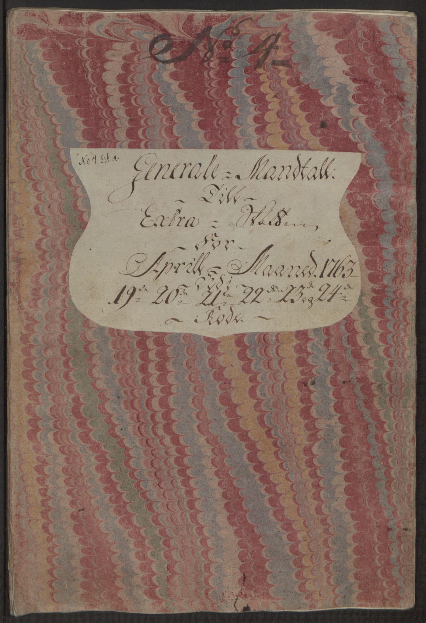 Rentekammeret inntil 1814, Reviderte regnskaper, Byregnskaper, AV/RA-EA-4066/R/Rp/L0366/0001: [P20] Kontribusjonsregnskap / Ekstraskatt, 1763, p. 128