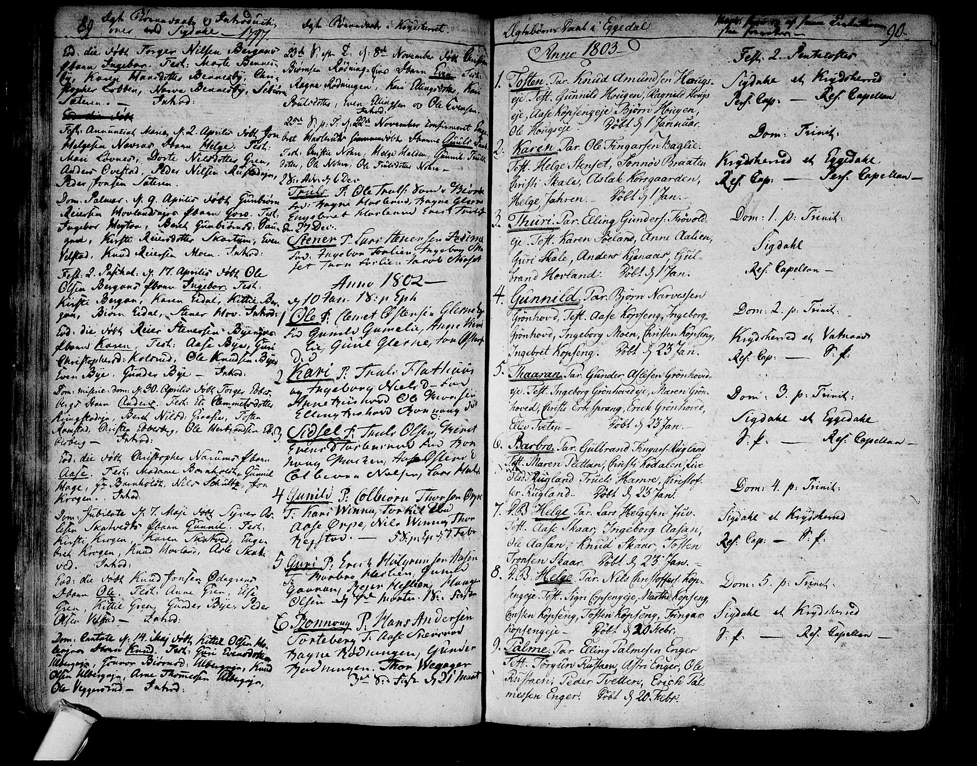 Sigdal kirkebøker, SAKO/A-245/F/Fa/L0003: Parish register (official) no. I 3, 1793-1811, p. 89-90