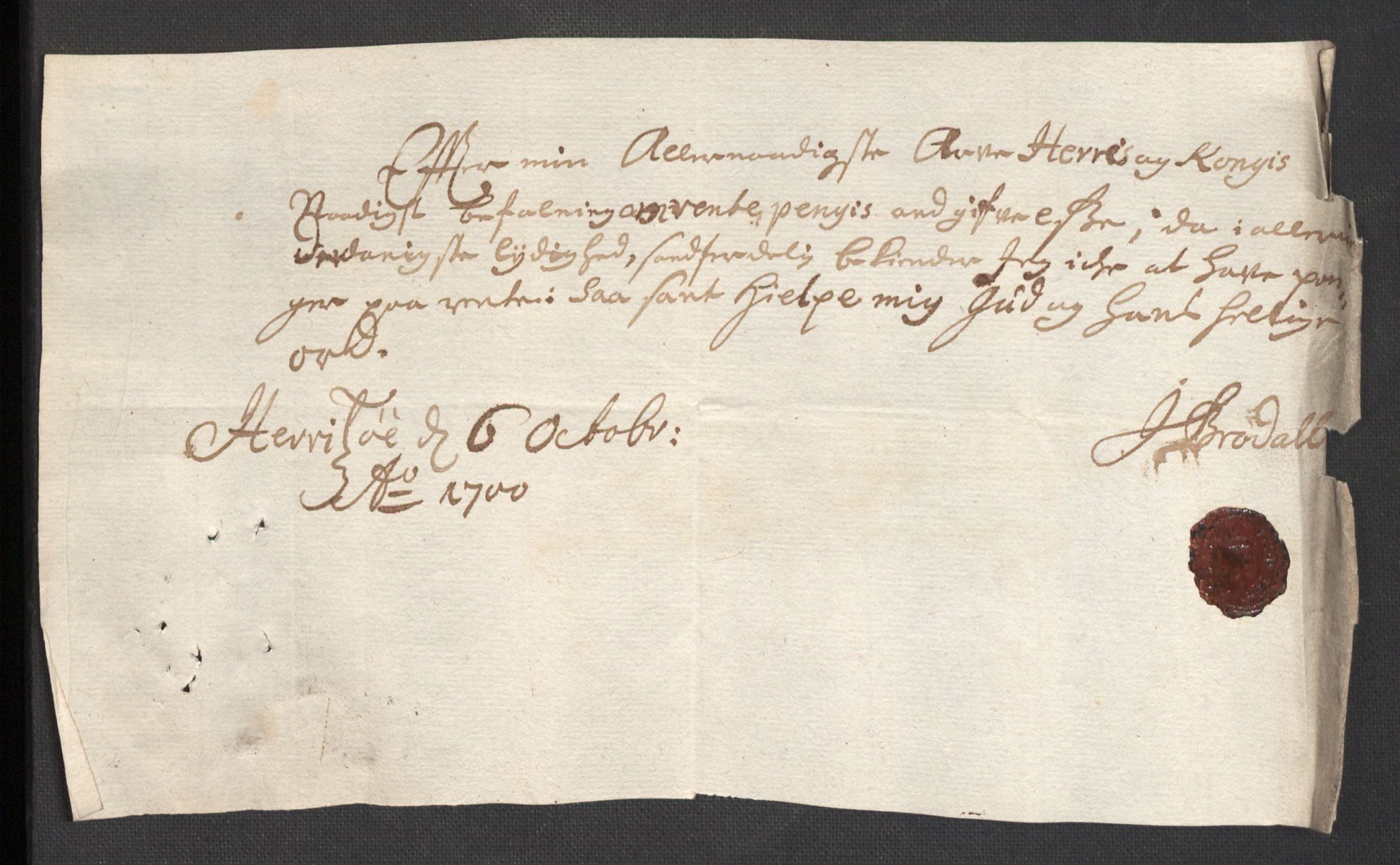 Rentekammeret inntil 1814, Reviderte regnskaper, Fogderegnskap, AV/RA-EA-4092/R36/L2104: Fogderegnskap Øvre og Nedre Telemark og Bamble, 1700, p. 388