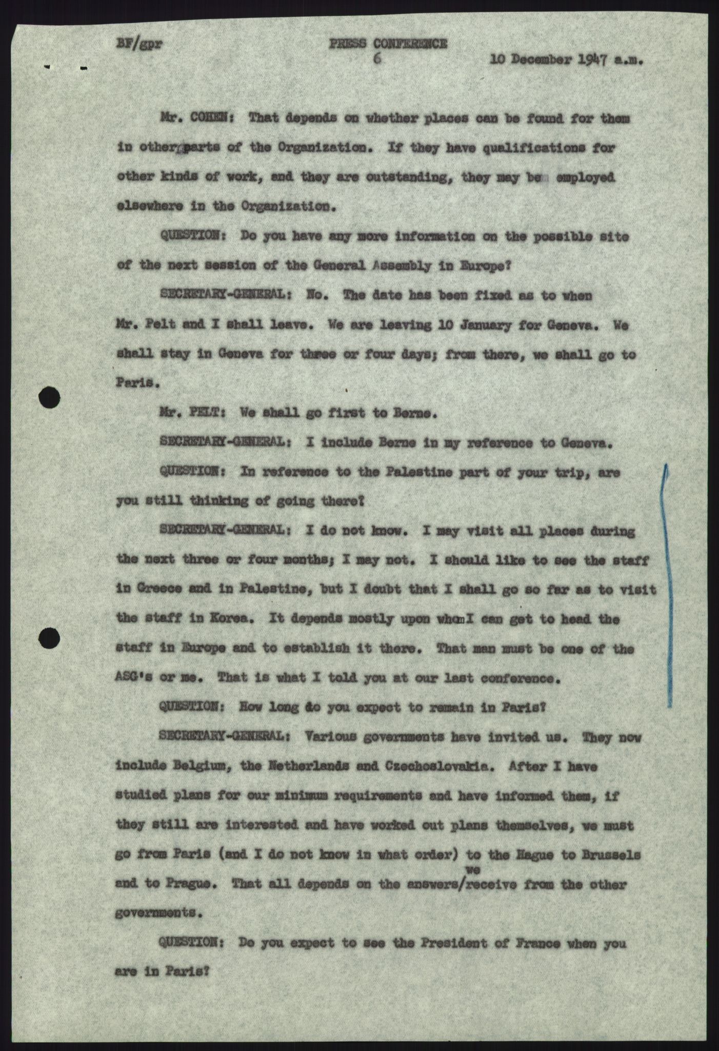Lie, Trygve, AV/RA-PA-1407/D/L0018: Generalsekretærens papirer., 1947-1951, p. 26