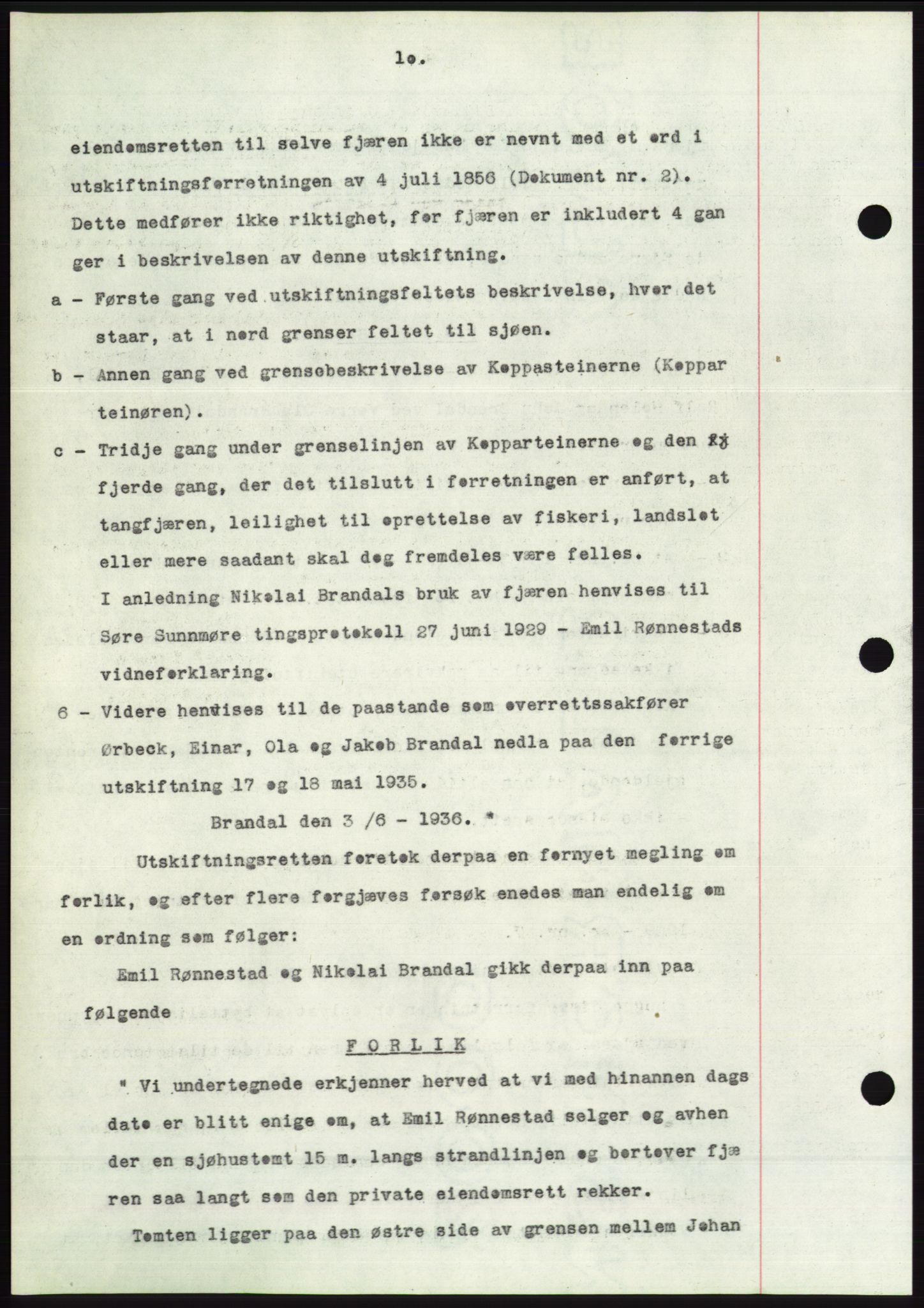 Søre Sunnmøre sorenskriveri, AV/SAT-A-4122/1/2/2C/L0062: Mortgage book no. 56, 1936-1937, Diary no: : 58/1937