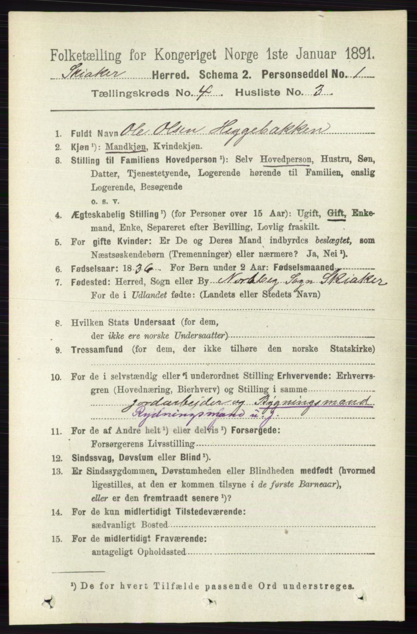 RA, 1891 census for 0513 Skjåk, 1891, p. 1347