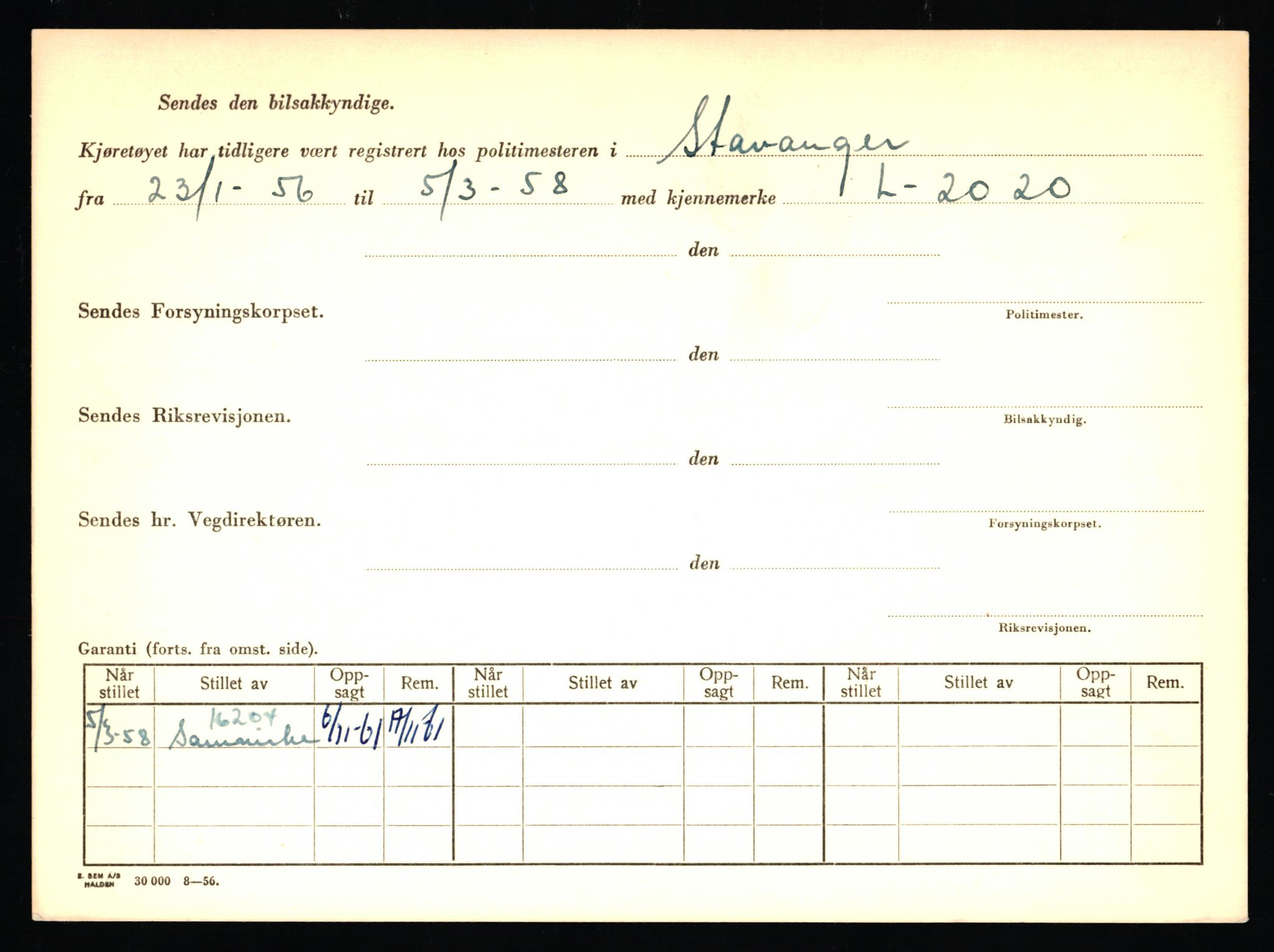 Stavanger trafikkstasjon, AV/SAST-A-101942/0/F/L0018: L-10000 - L-10499, 1930-1971, p. 46