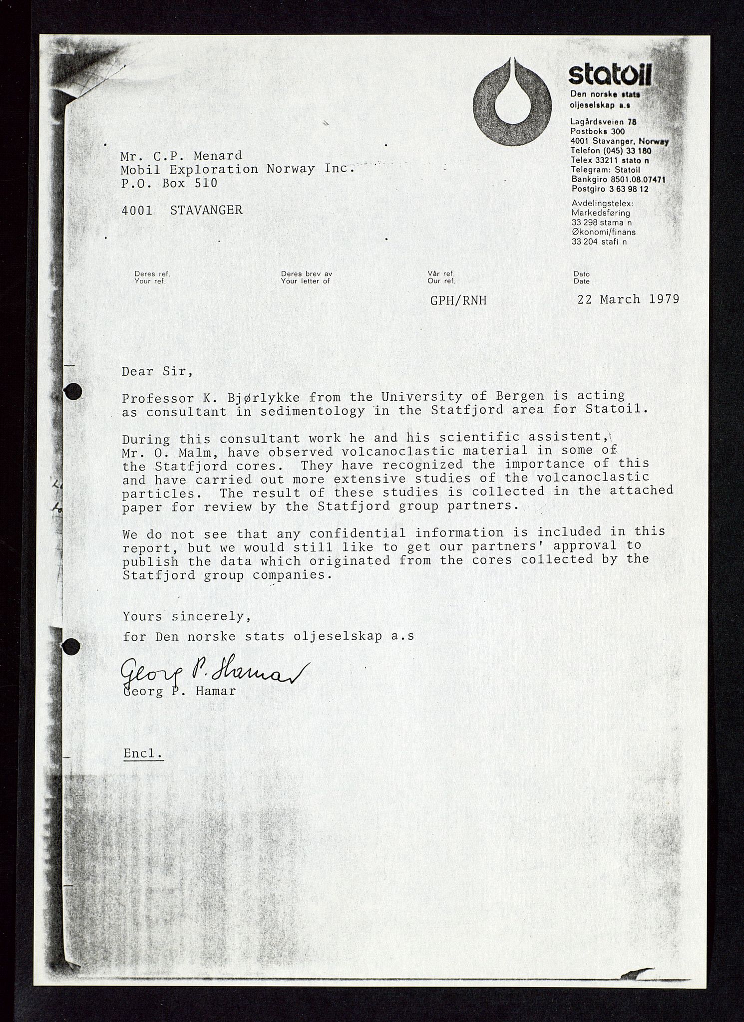Pa 1578 - Mobil Exploration Norway Incorporated, AV/SAST-A-102024/4/D/Da/L0115: S.E. Smith - Sak og korrespondanse, 1974-1981, p. 259