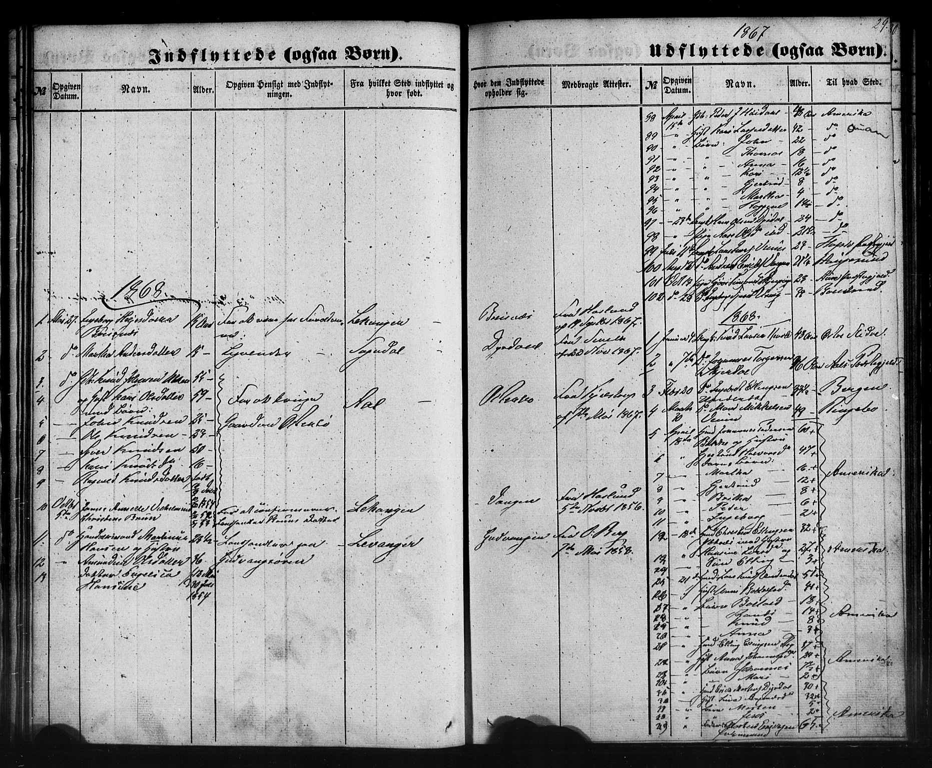 Aurland sokneprestembete, SAB/A-99937/H/Ha/Haa/L0012: Parish register (official) no. A 12, 1858-1879, p. 29