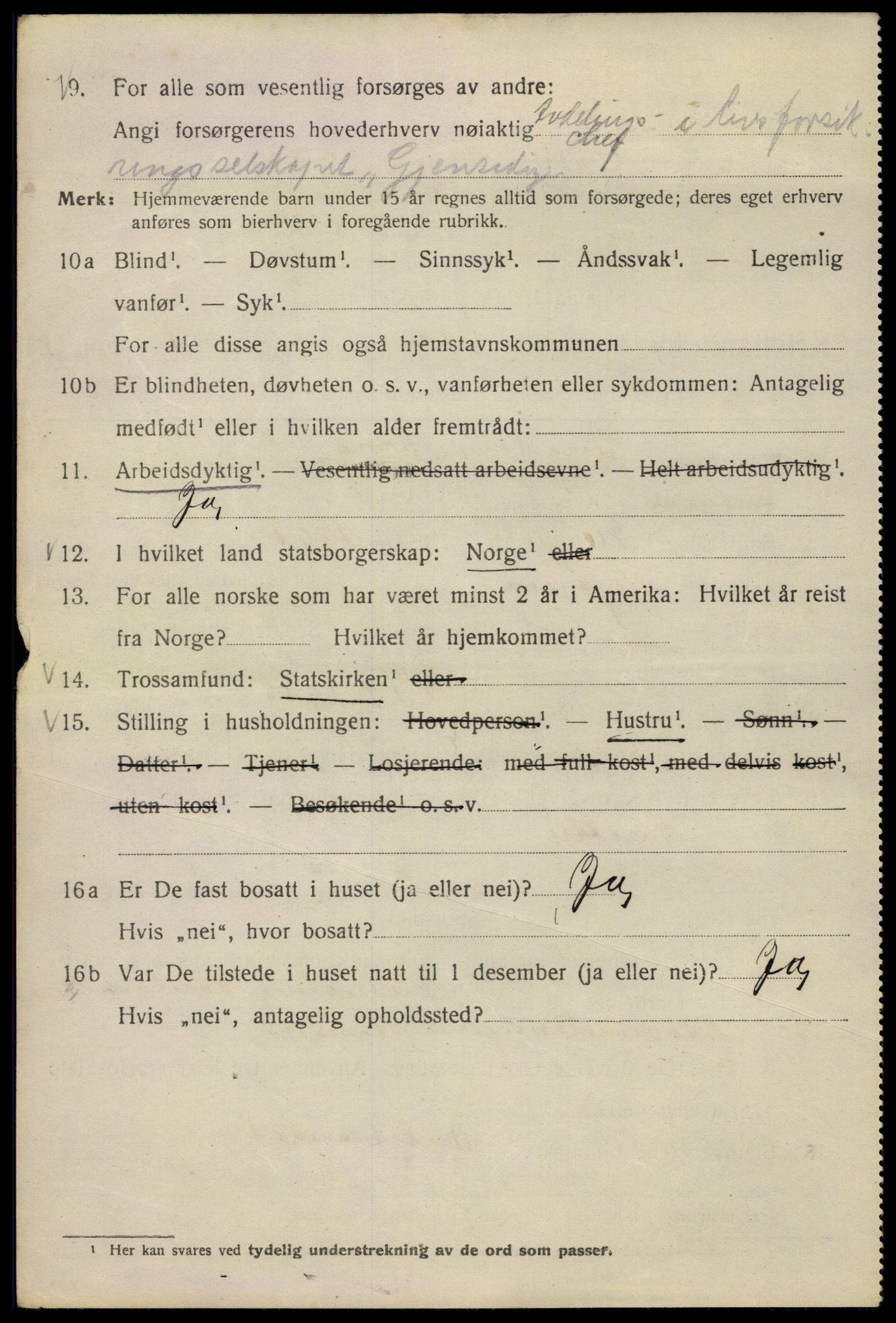 SAO, 1920 census for Kristiania, 1920, p. 191924