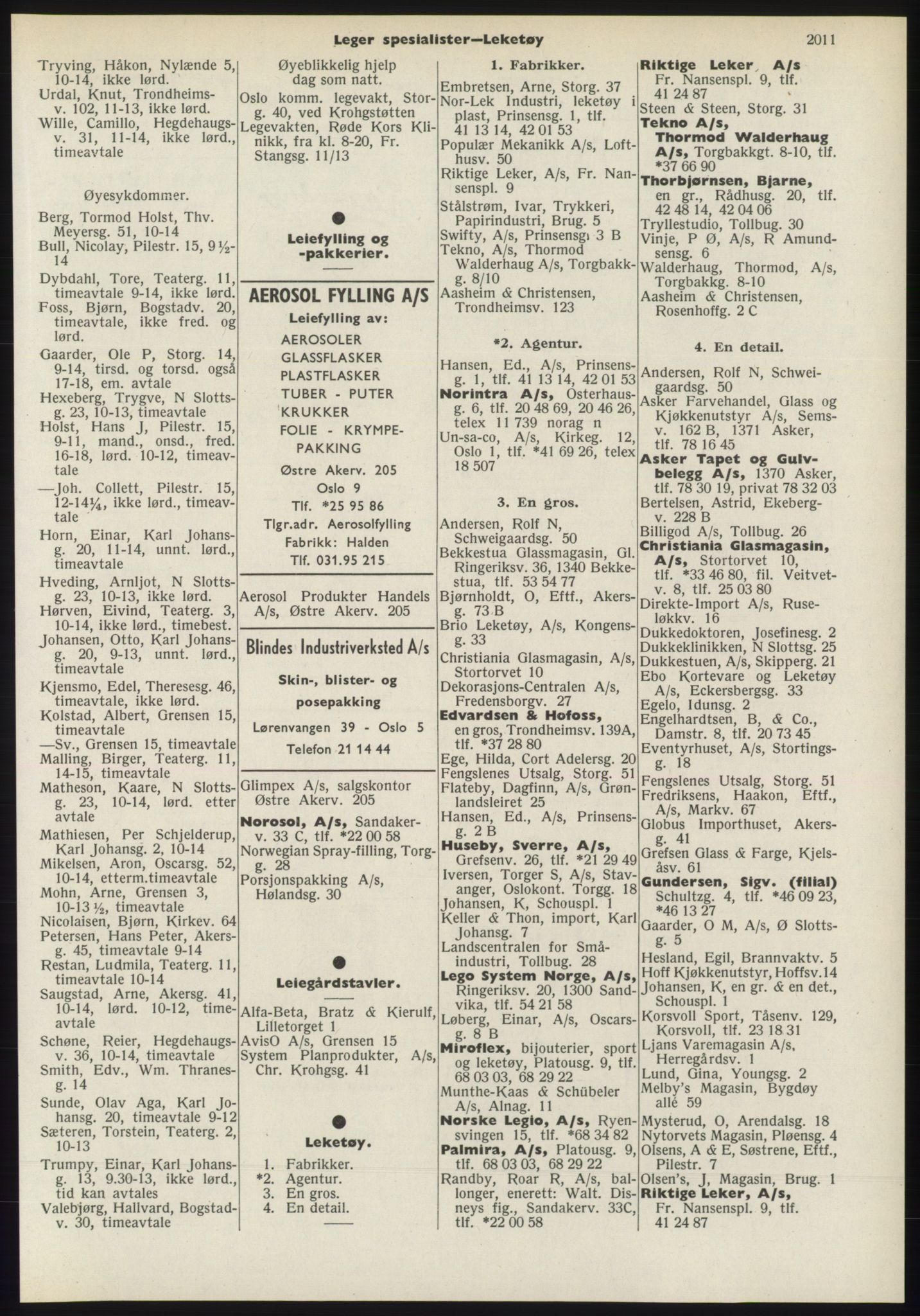 Kristiania/Oslo adressebok, PUBL/-, 1970-1971, p. 2011